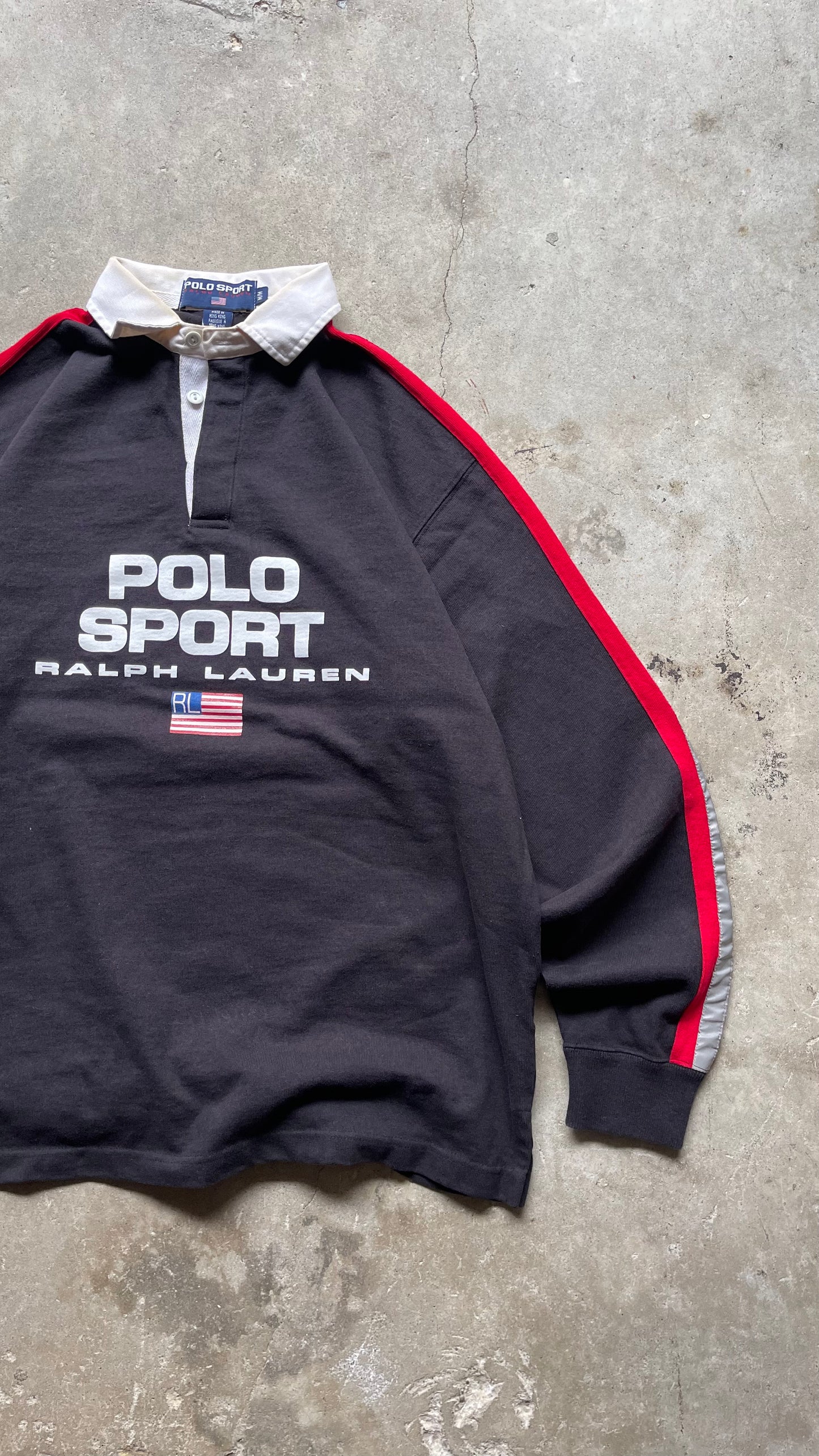2000S POLO SPORT RALPH LAUREN RED/BLACK - M