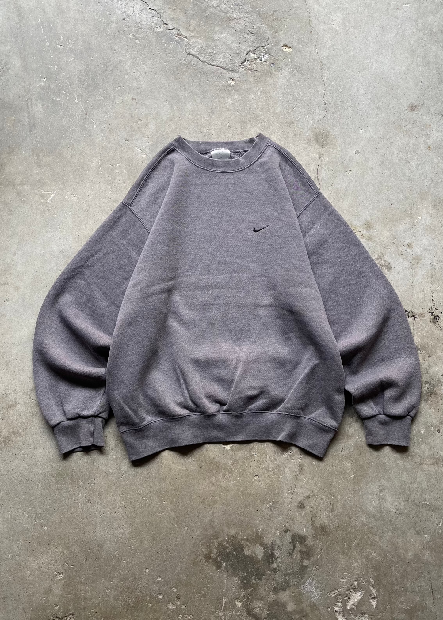 1990S FADED NIKE SWOOSH SWEATSHIRT BLACK - M
