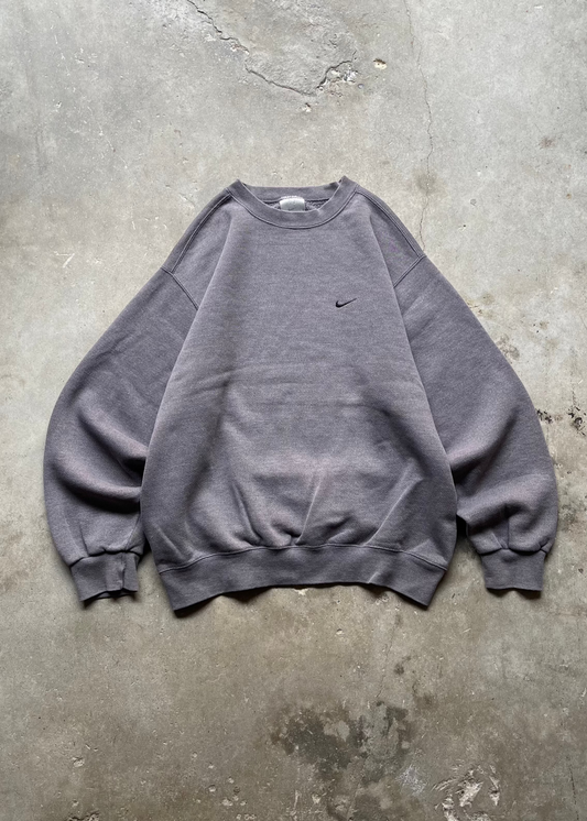 1990S FADED NIKE SWOOSH SWEATSHIRT BLACK - M
