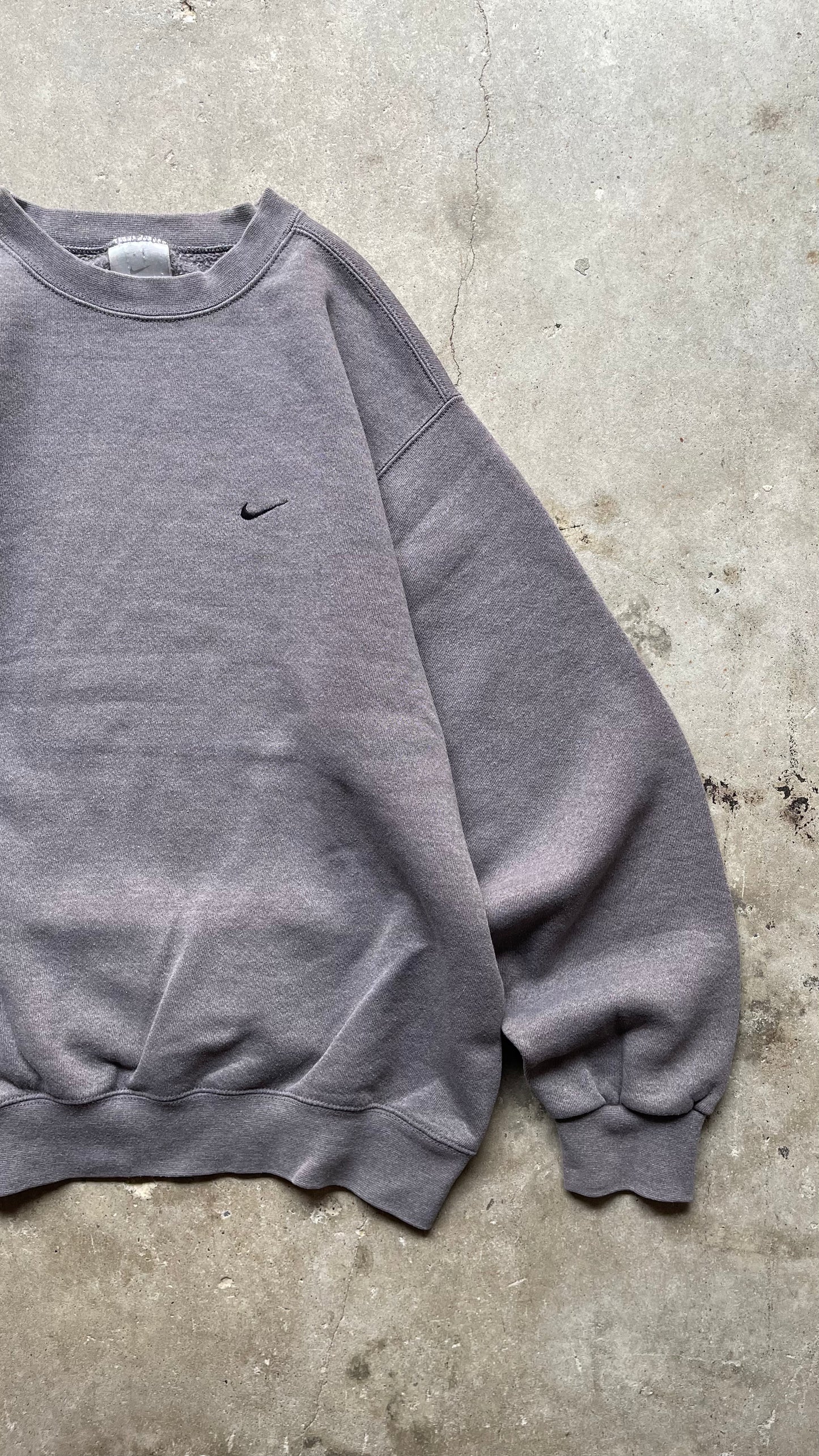1990S FADED NIKE SWOOSH SWEATSHIRT BLACK - M