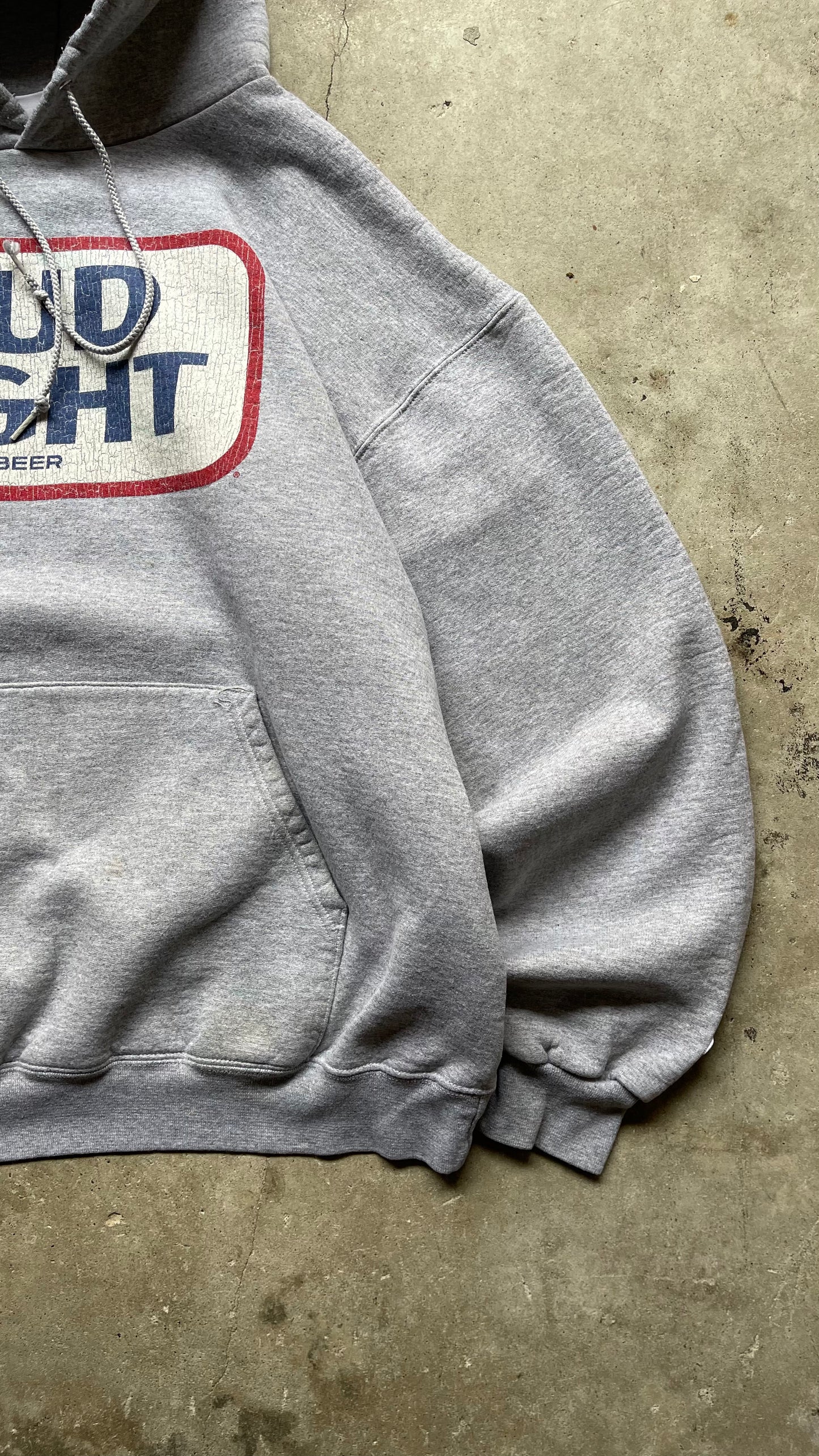 2000S BUDLIGHT HOODIE GREY - XL