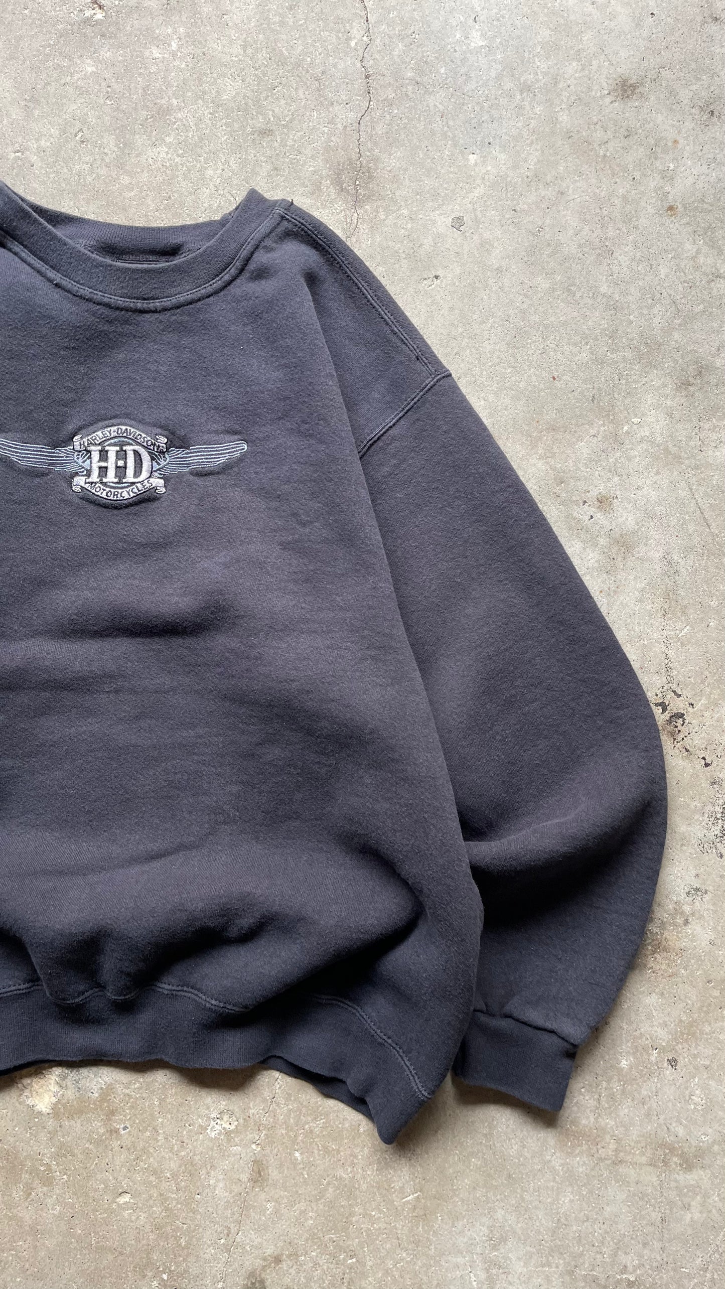 2000S HARLEY DAVIDSON SWEATSHIRT BLACK - L
