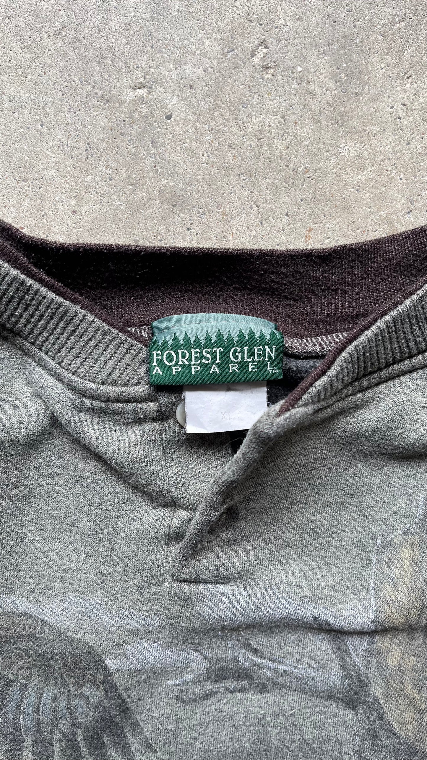 2000S FADED EAGLE SWEATSHIRT OLIVE - XL