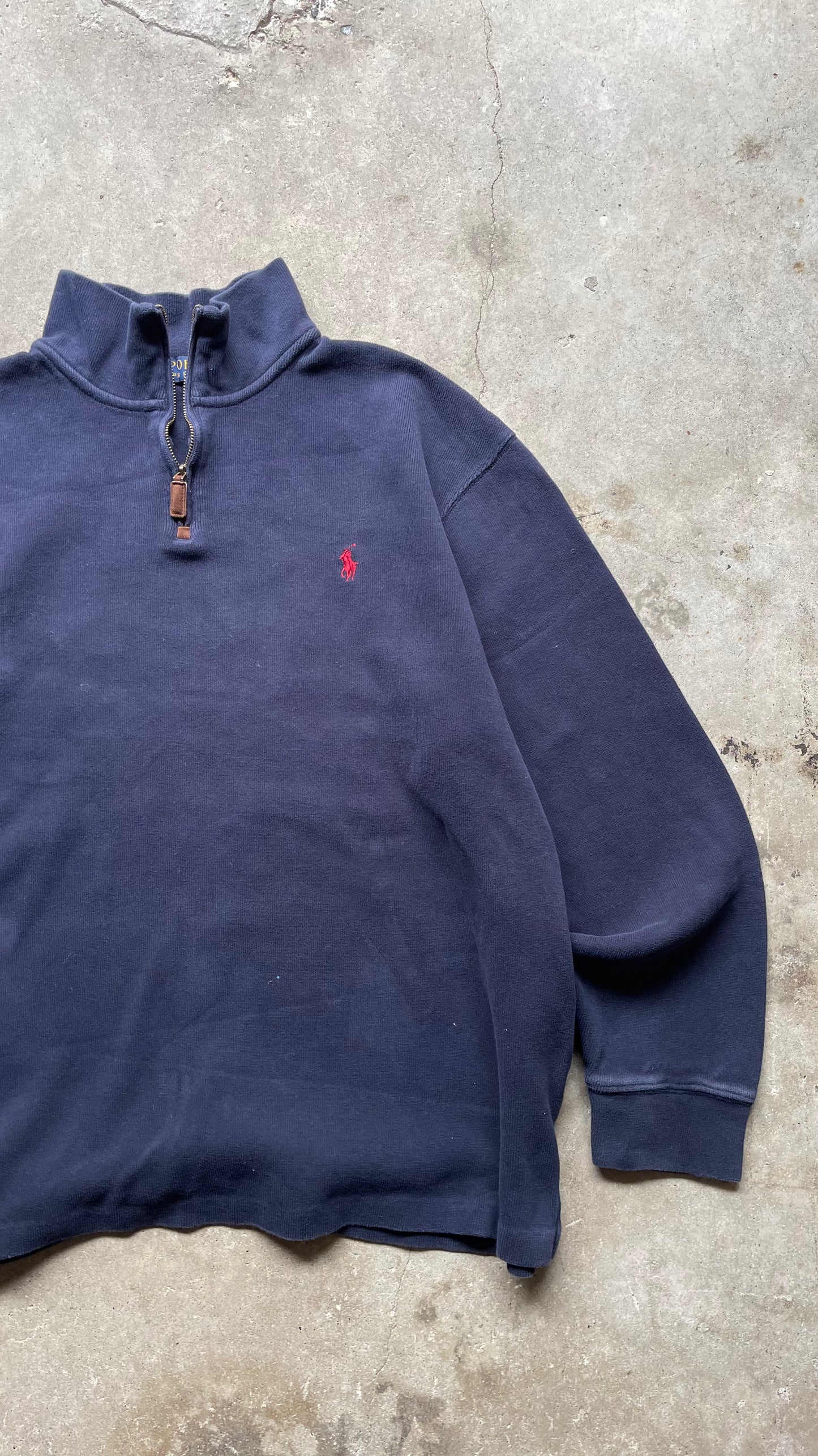 2000S POLO RALPH LAUREN SWEATER BLUE - xL