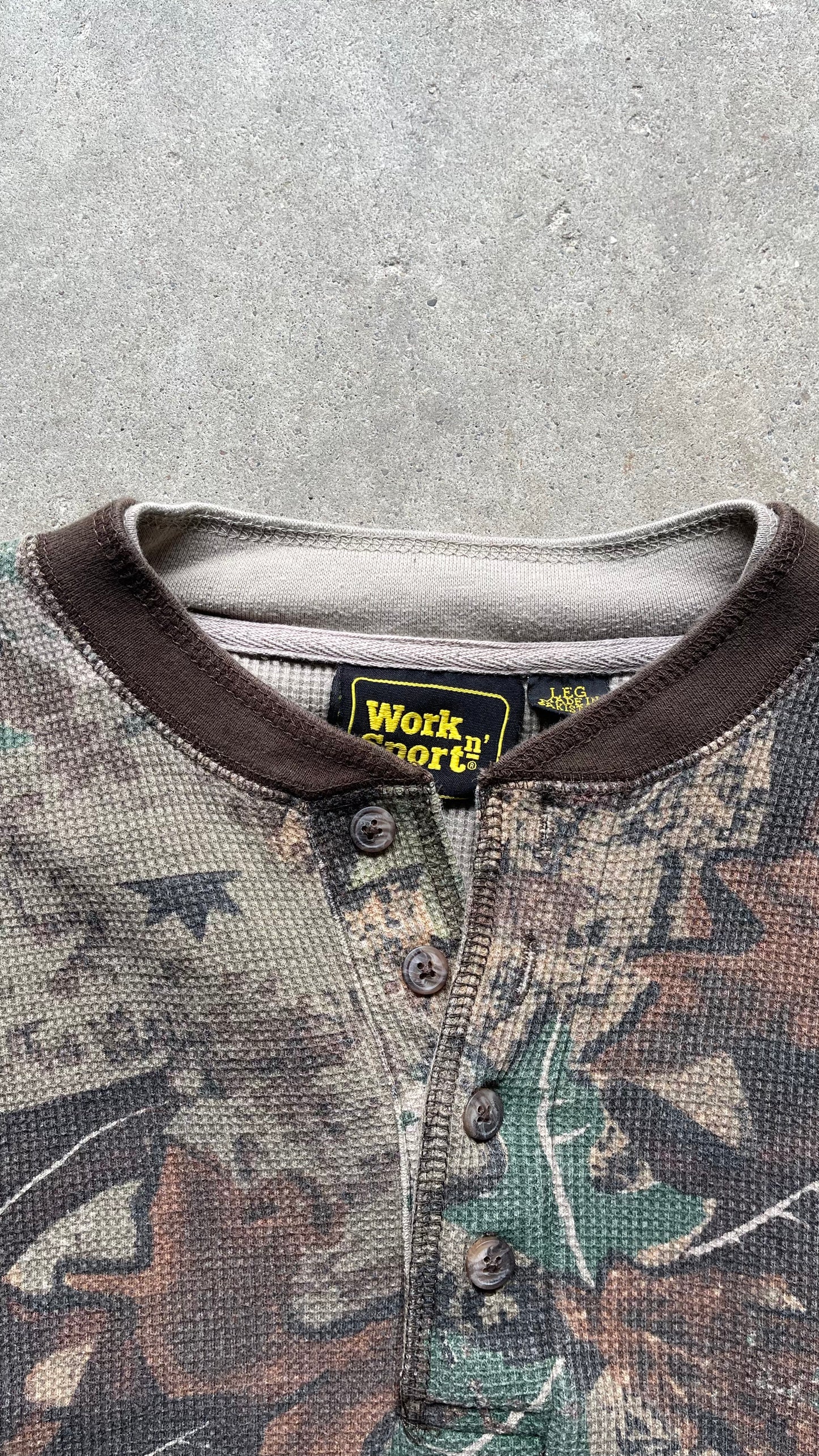 1990S REALTREE HEAVYWEIGHT THERMAL BROWN - L