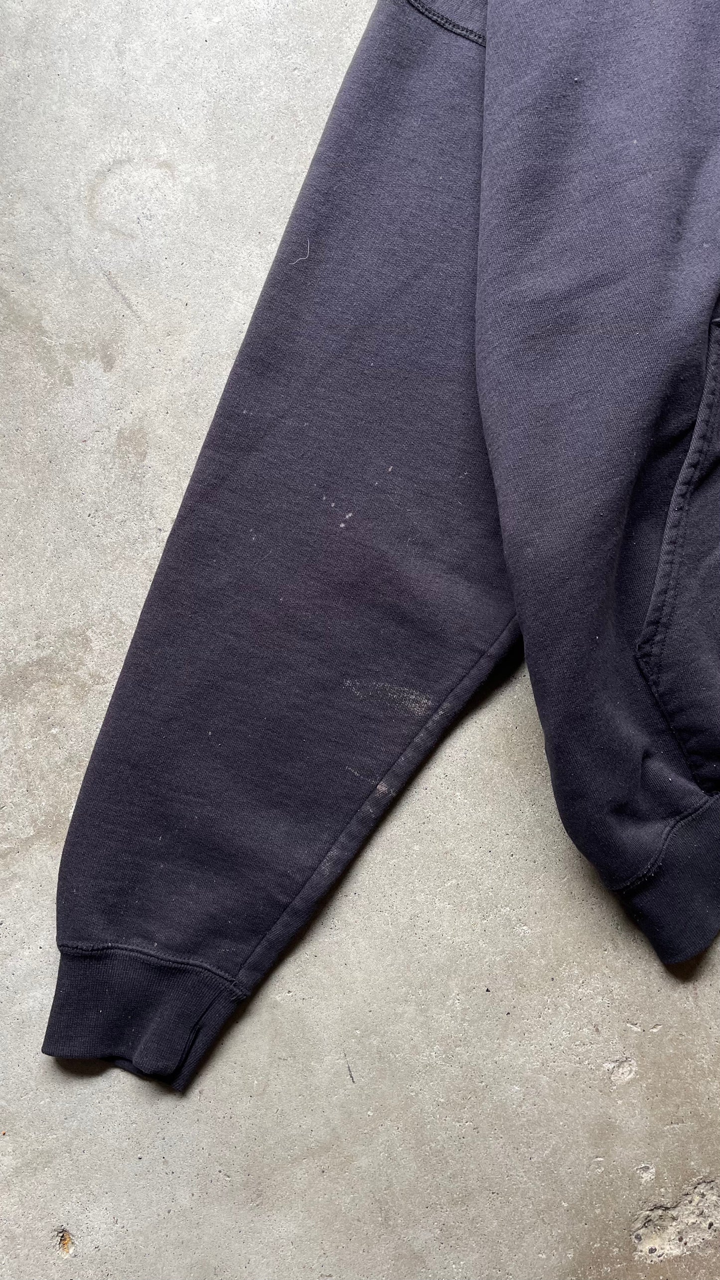 1990S FADED CARHARTT HOODIE BLACK - XL