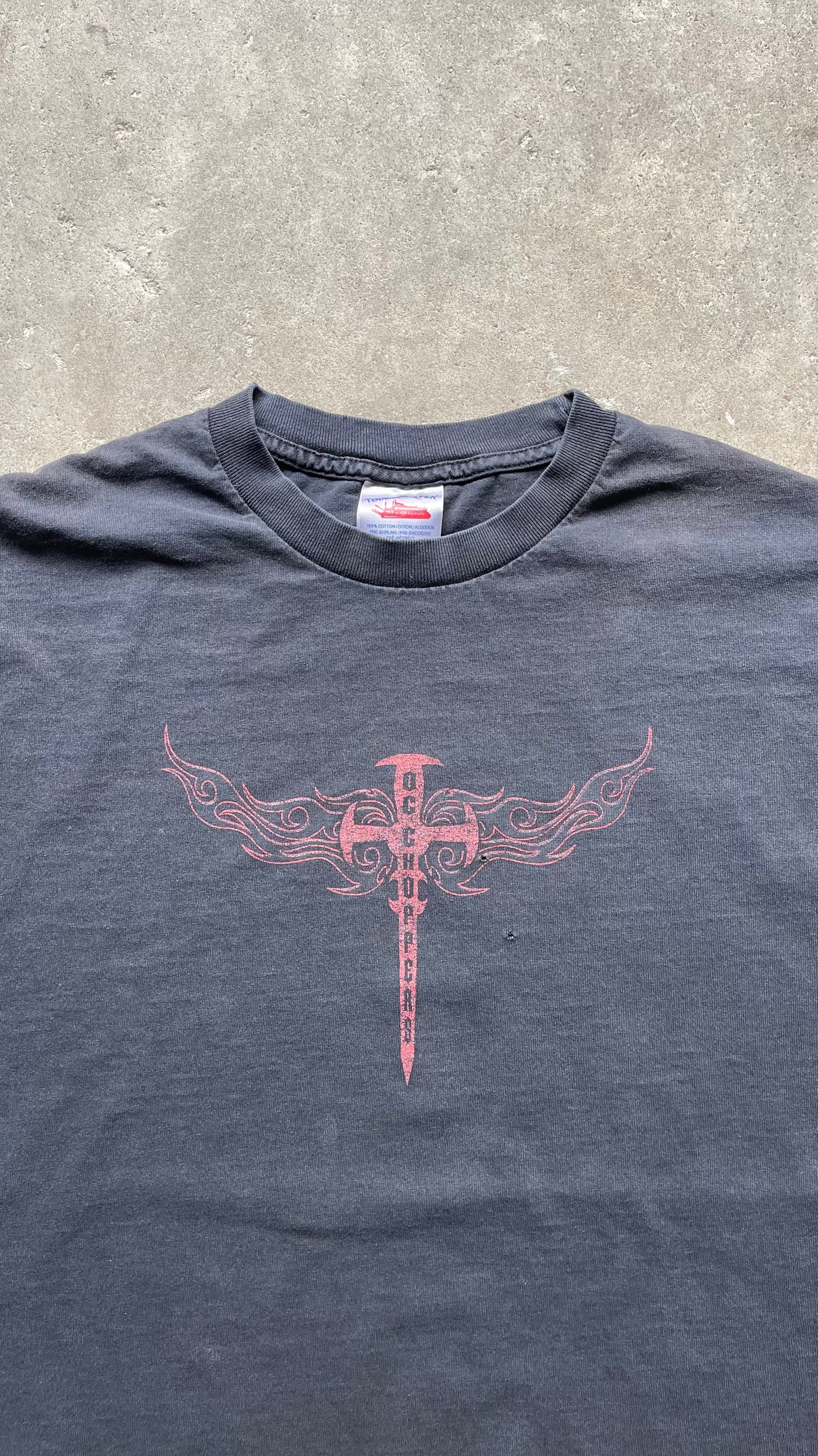 2000S ORANGE COUNTY CHOPPERS TEE BLACK - XL