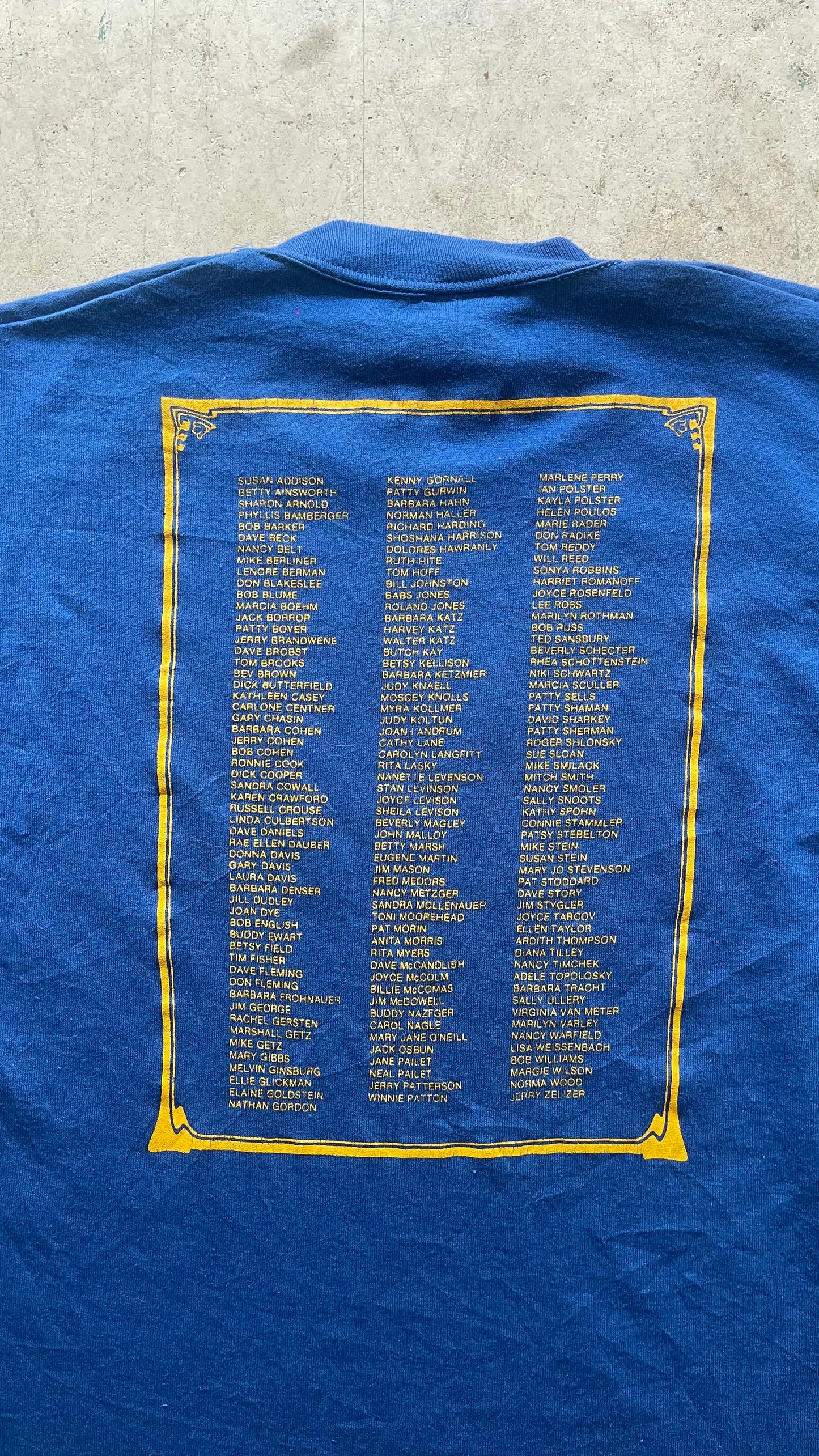 1990S "BEXLEY HIGHSCHOOL" BLUE TEE - M