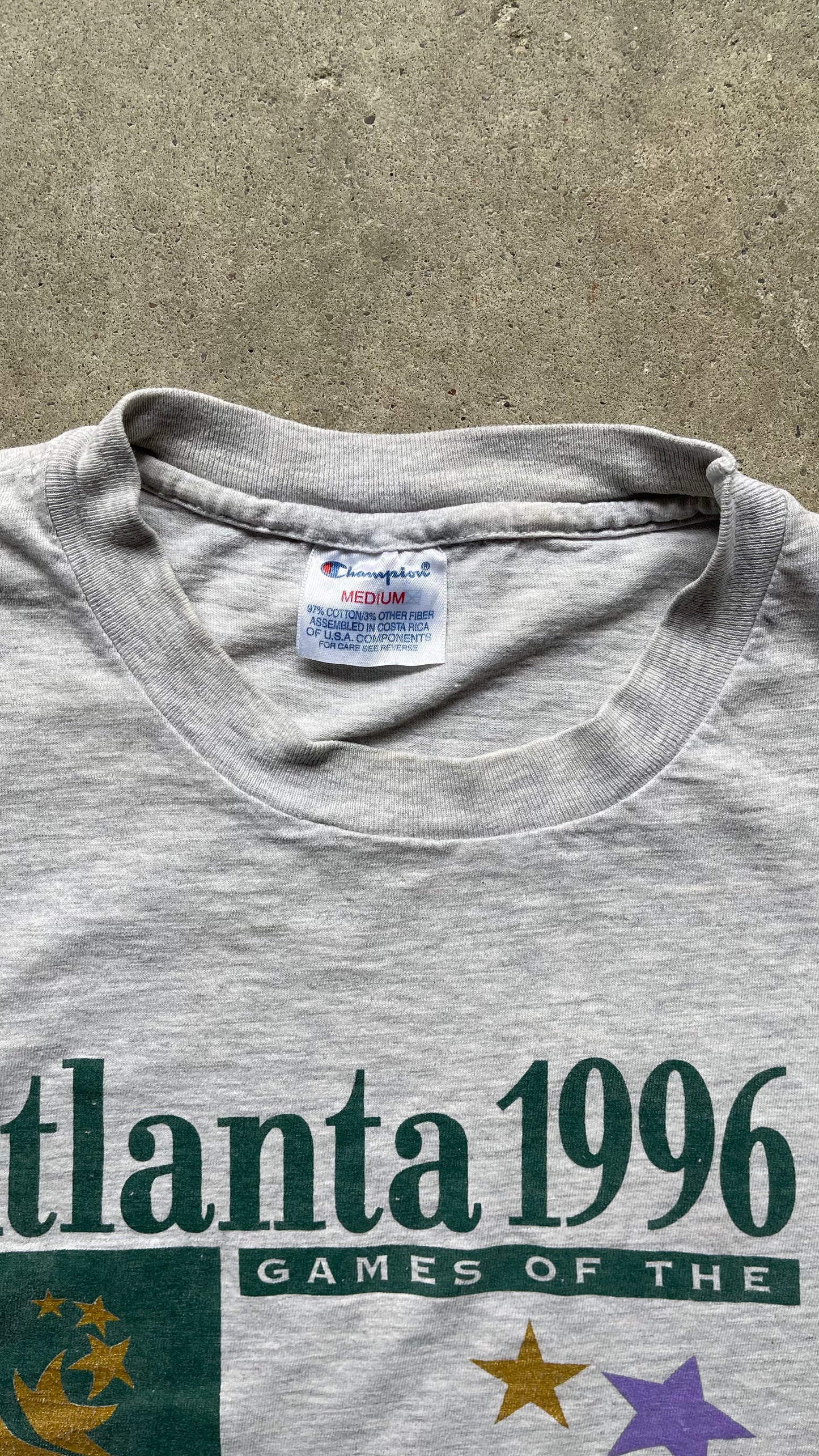 1990S ATLANTA OLYMPICS TEE GREY - M