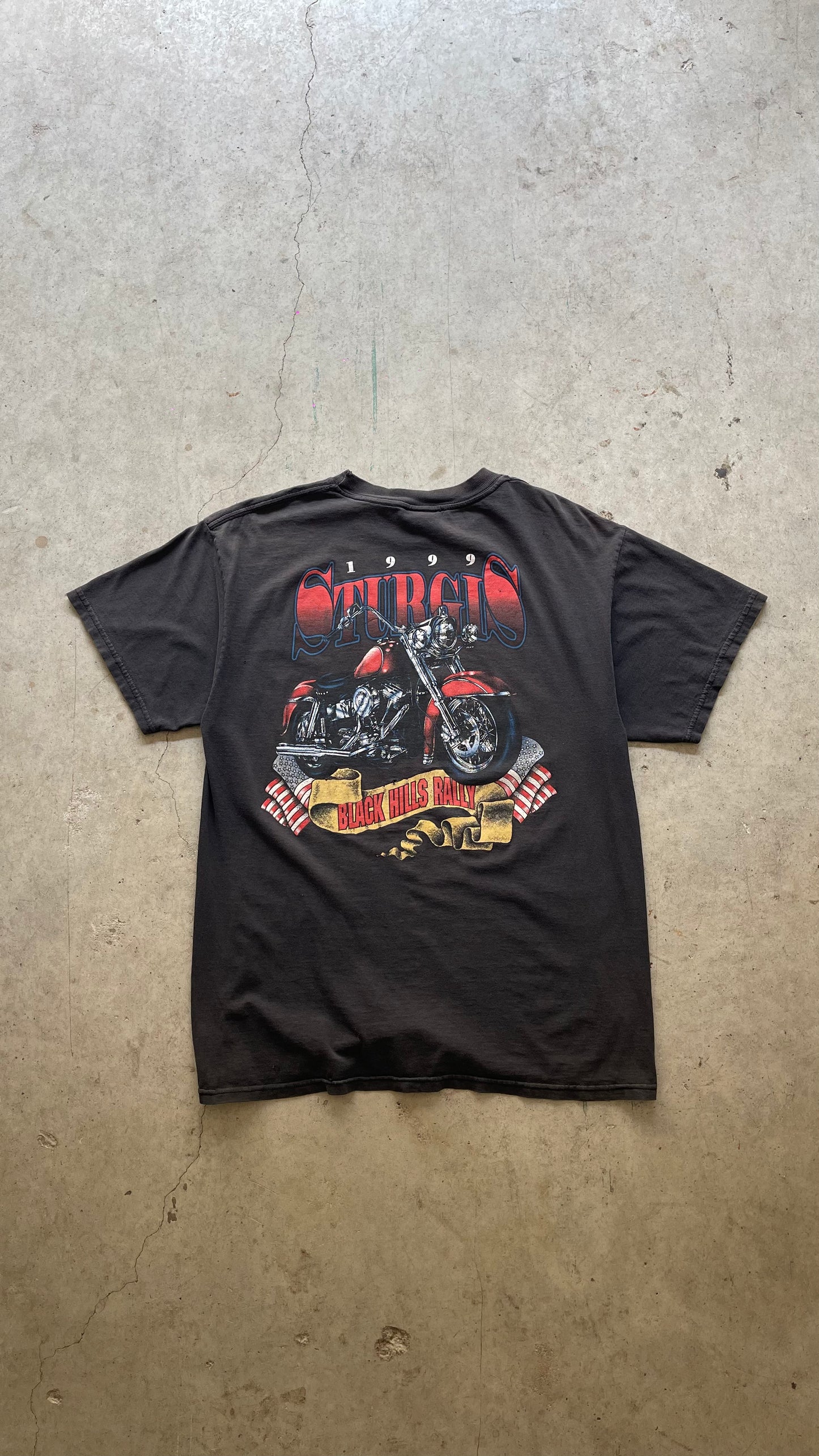 1990S STURGIS BLACK TEE - L