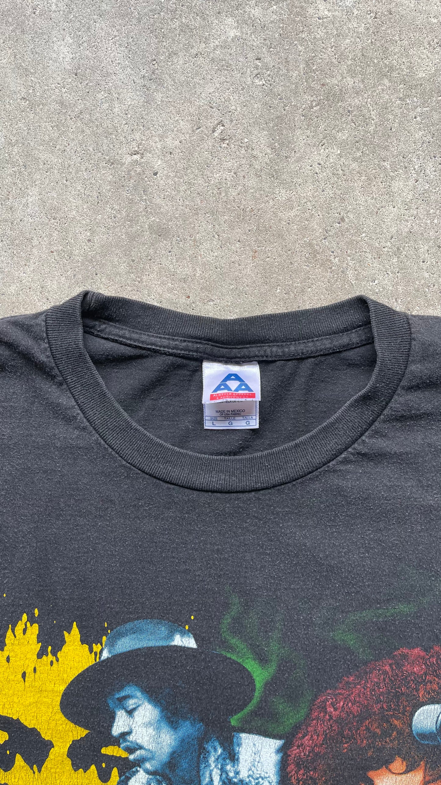 2000S JIMMY HENDRIX TEE BLACK - L
