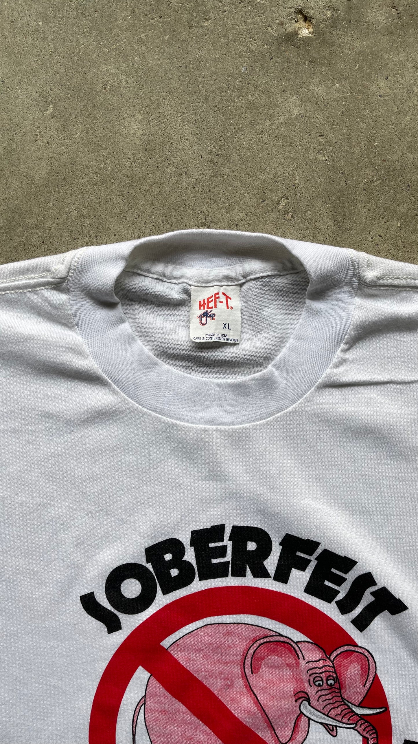 1990S SOBERFEST TEE WHITE - XL