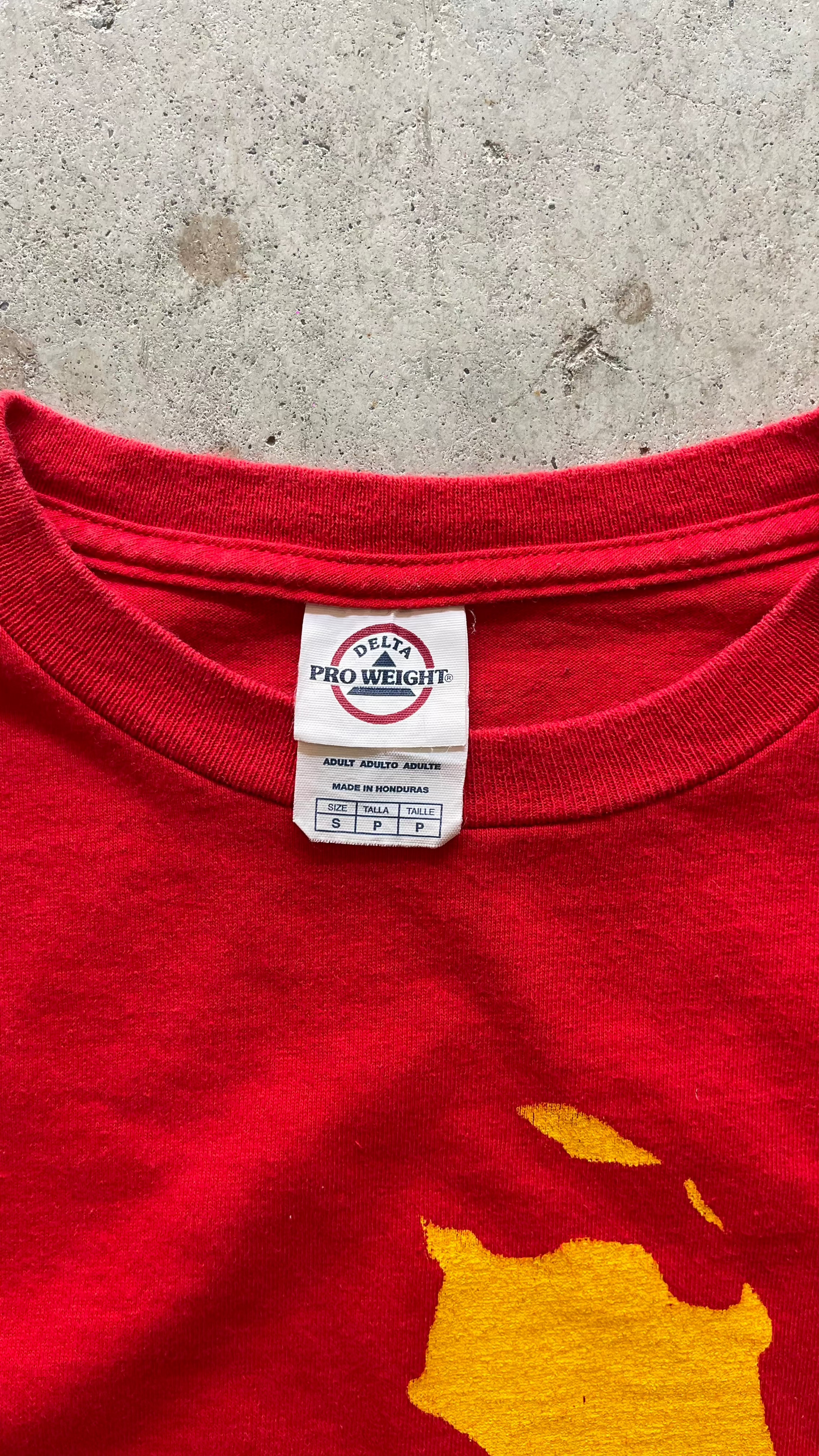 2000S "WOODY ALLEN" RED TEE - S