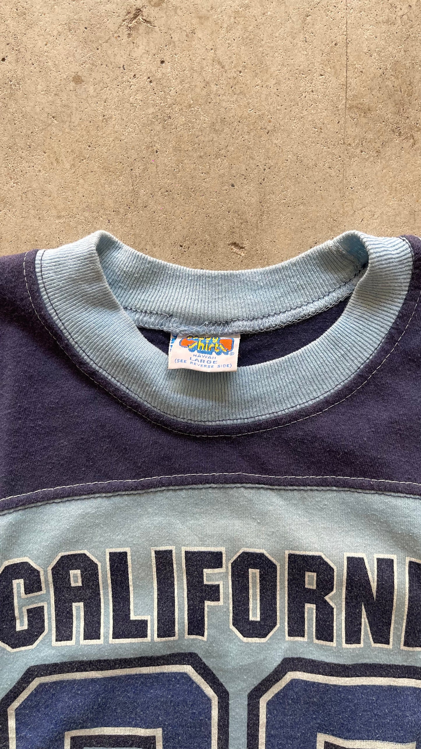 1980S "CALIFORNIA" RINGER TEE - XS