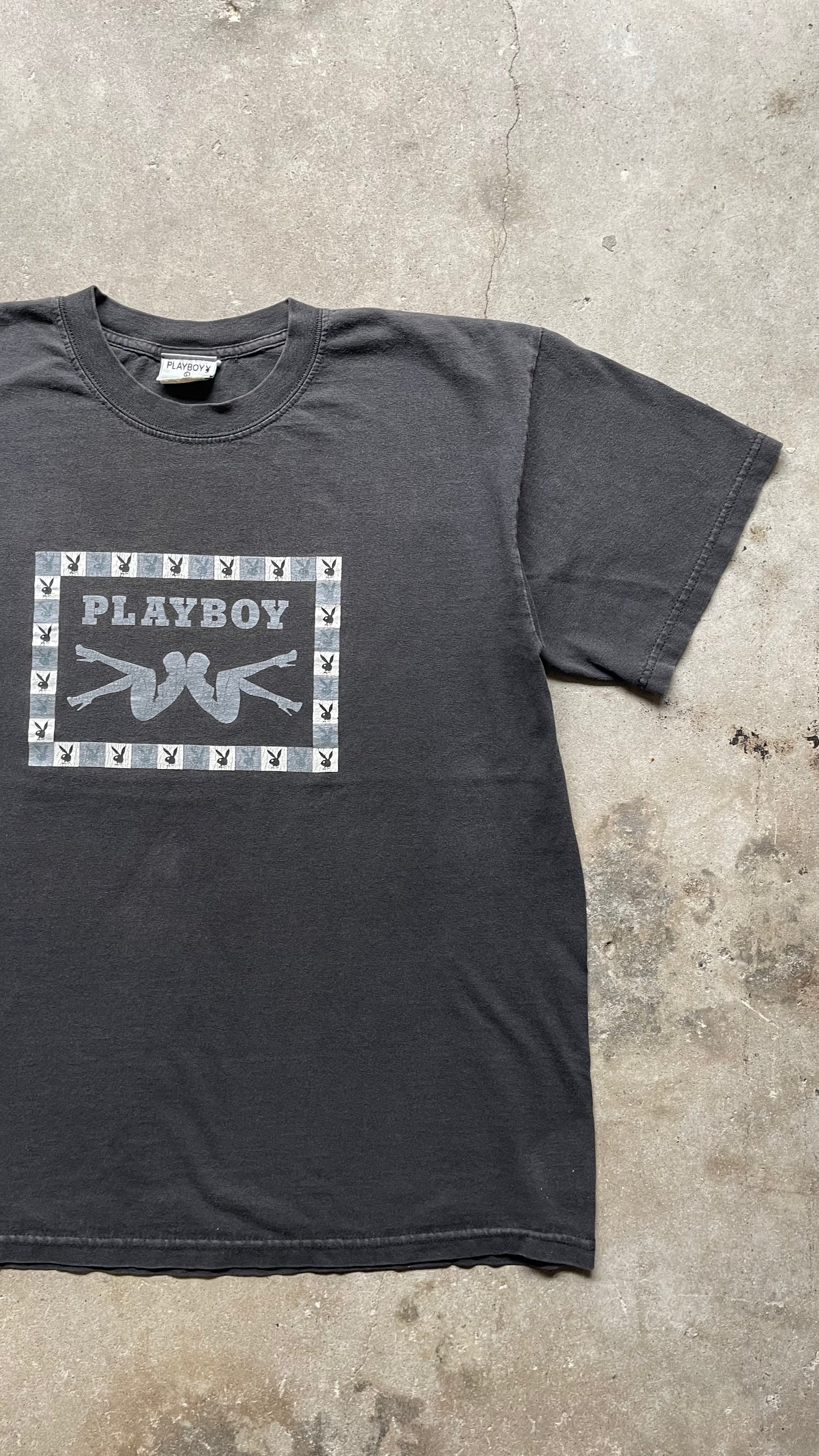 2000S PLAYBOY TEE BLACK - L