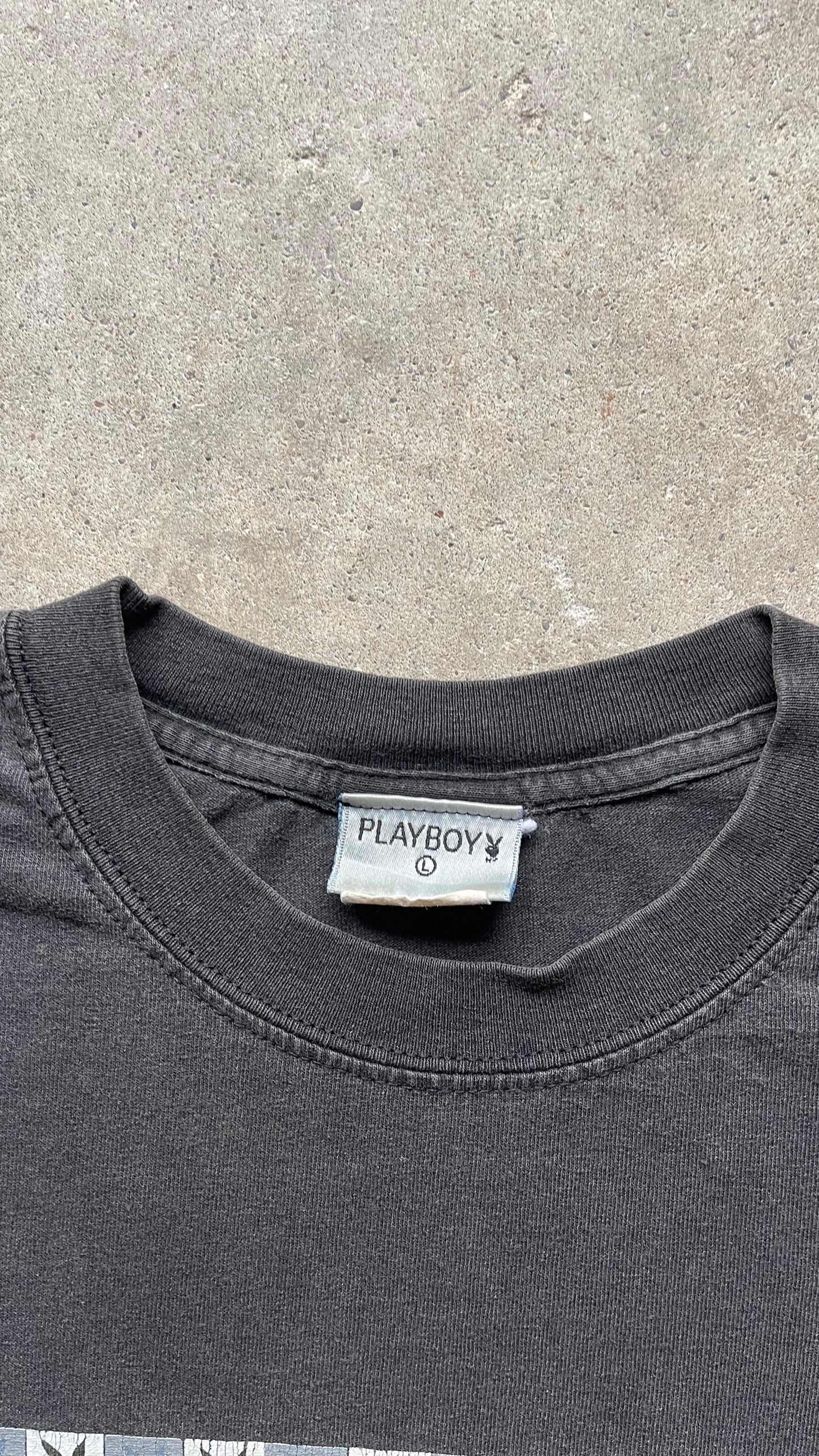 2000S PLAYBOY TEE BLACK - L