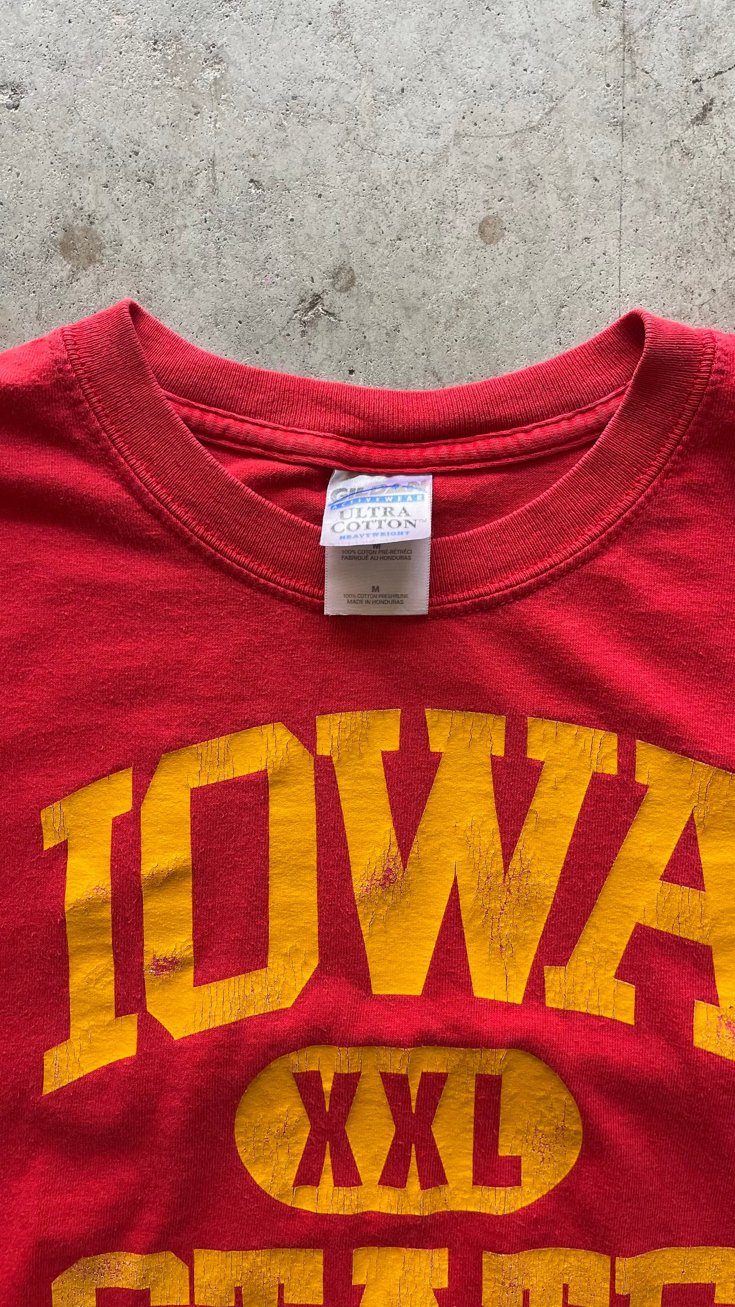 2000S IOWA STATE RED TEE - M