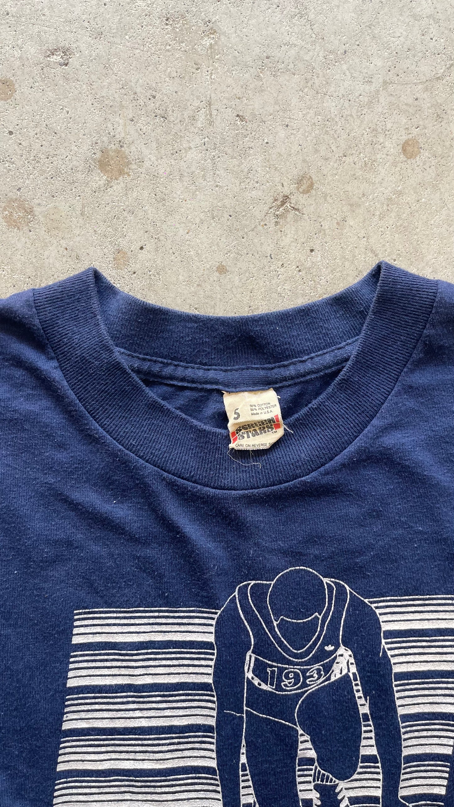 1990S "SPRING FLING MARATHON" BLUE TEE - S