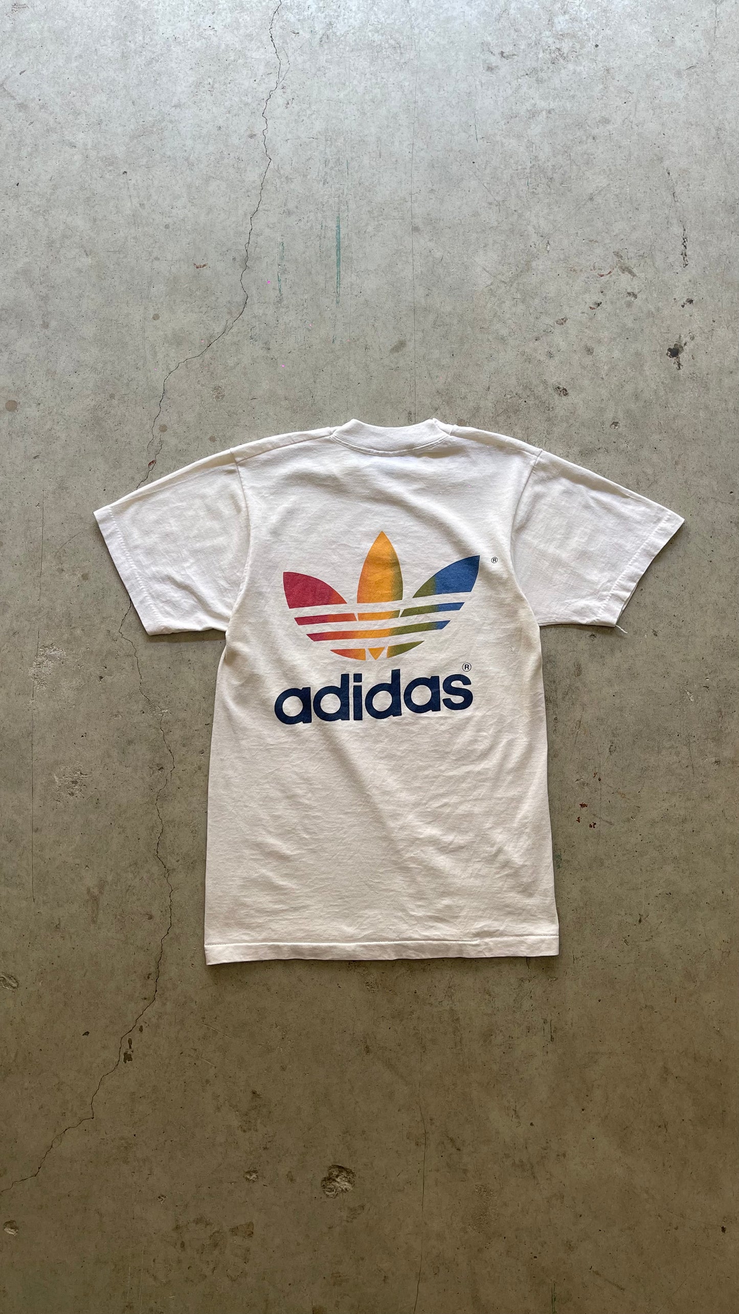 1980S "WALK FOR HUNGER" ADIDAS WHITE TEE - M