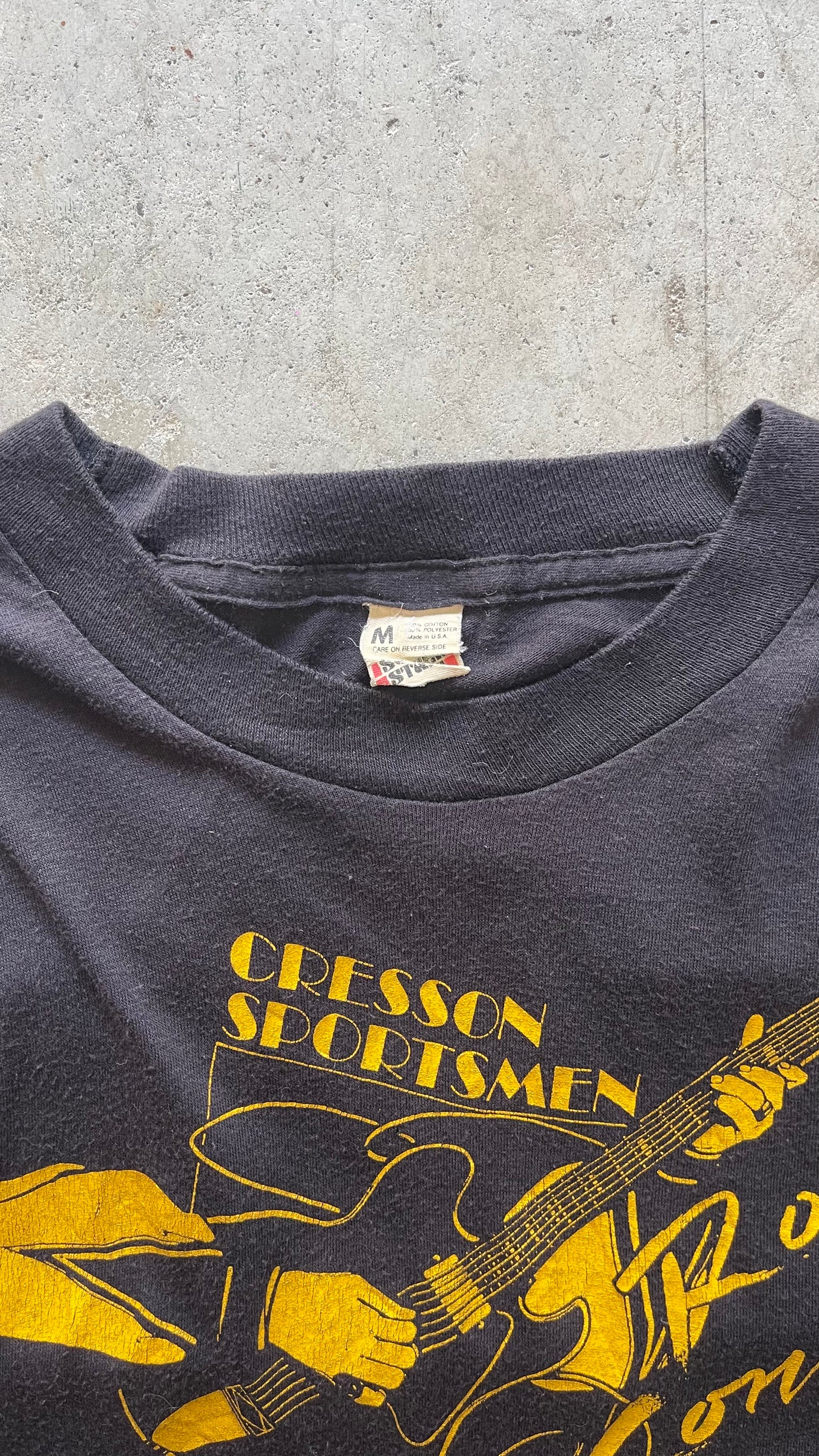 1990S "CRESSON SPORTSMEN" CONCERT TEE BLACK - M