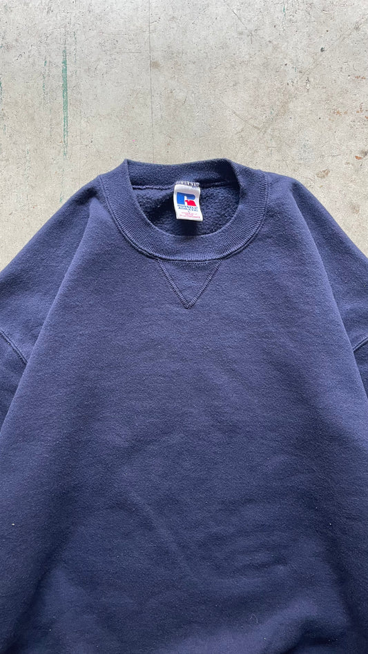 1990S RUSSELL ATHLETIC SWEATSHIRT NAVY - L