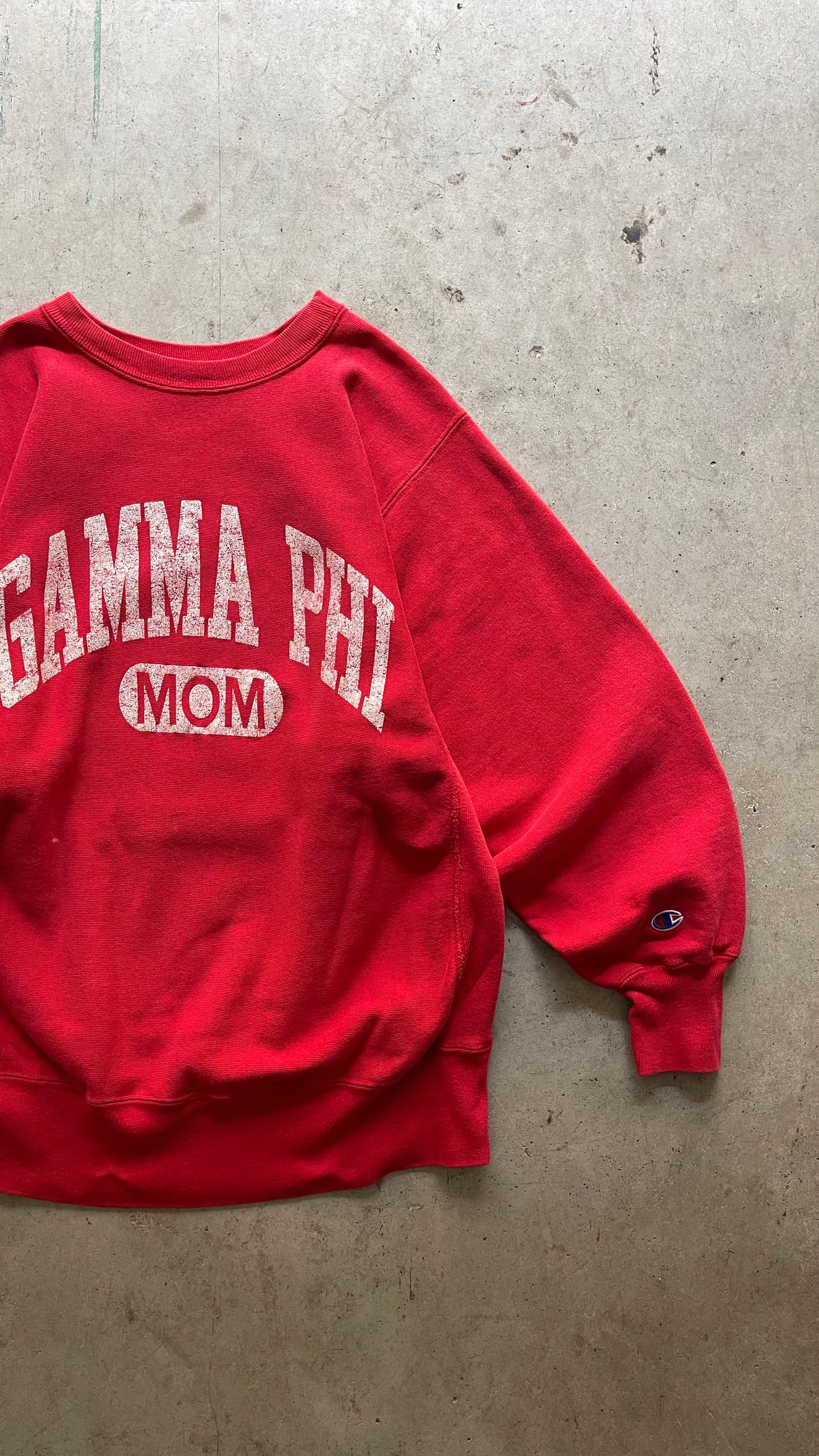 1990S "GAMMA PHI" CHAMPION SWEATSHIRT RED - L