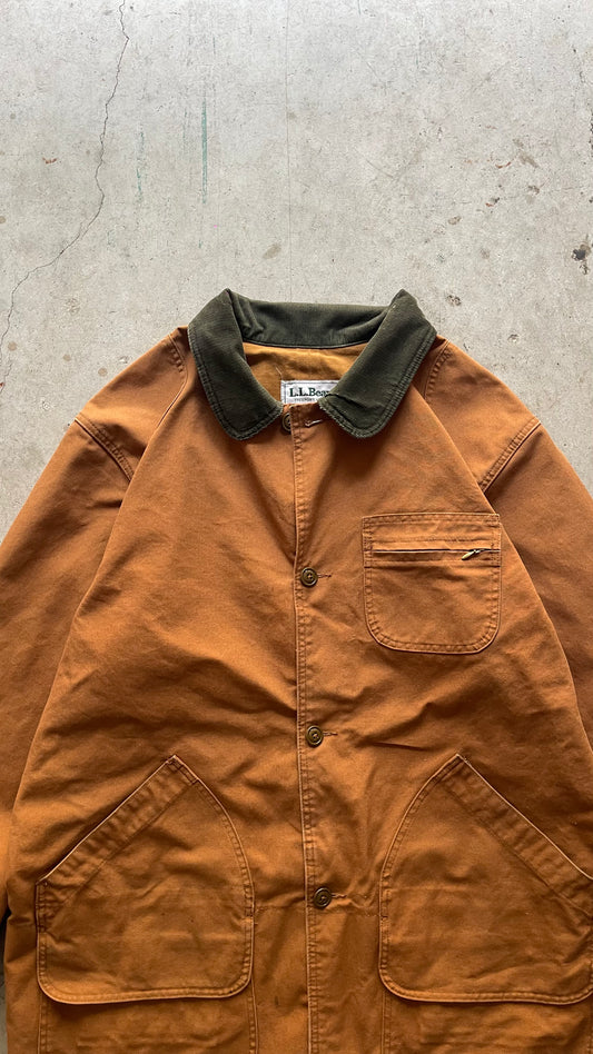 1990S L.L. BEAN CHORE JACKET TAN - XL