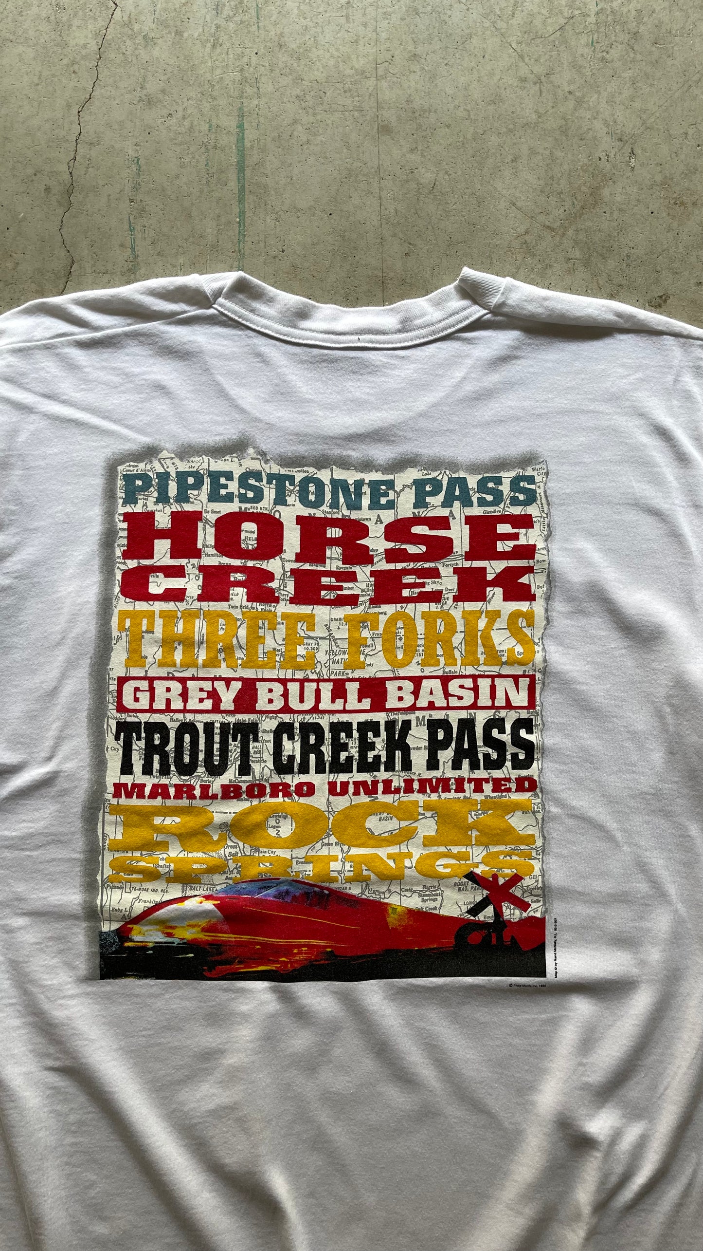 1990S MARLBORO POCKET WHITE TEE - XL