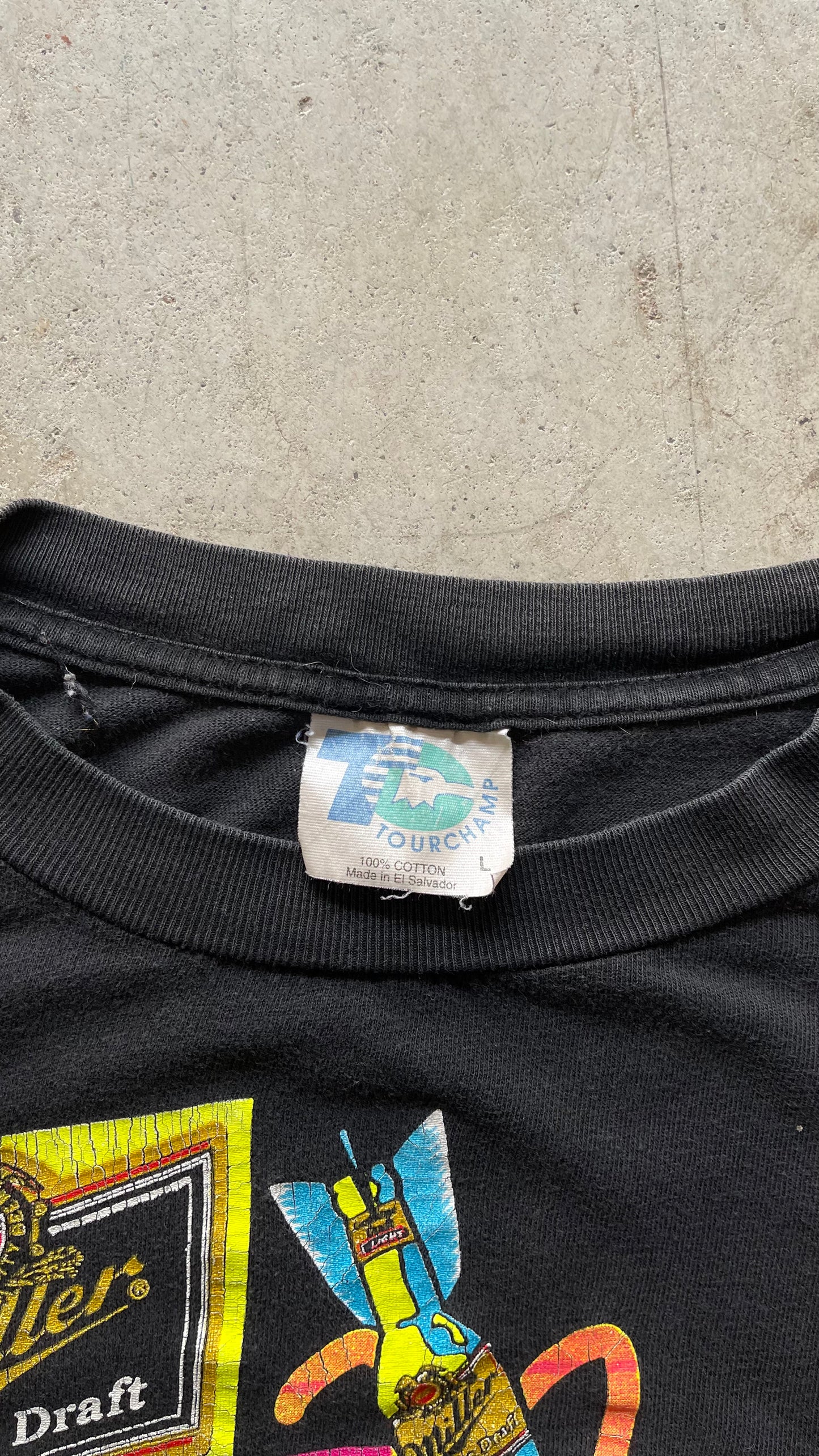 1990S MILLER BLACK TEE - L
