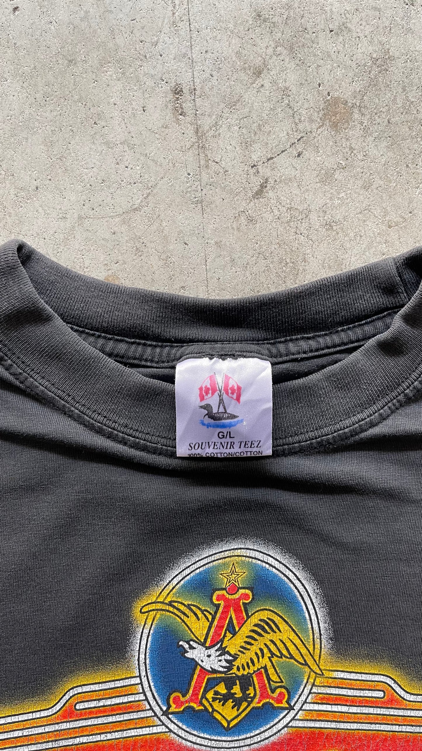 1990S FADED BUDWEISER BLACK TEE - L
