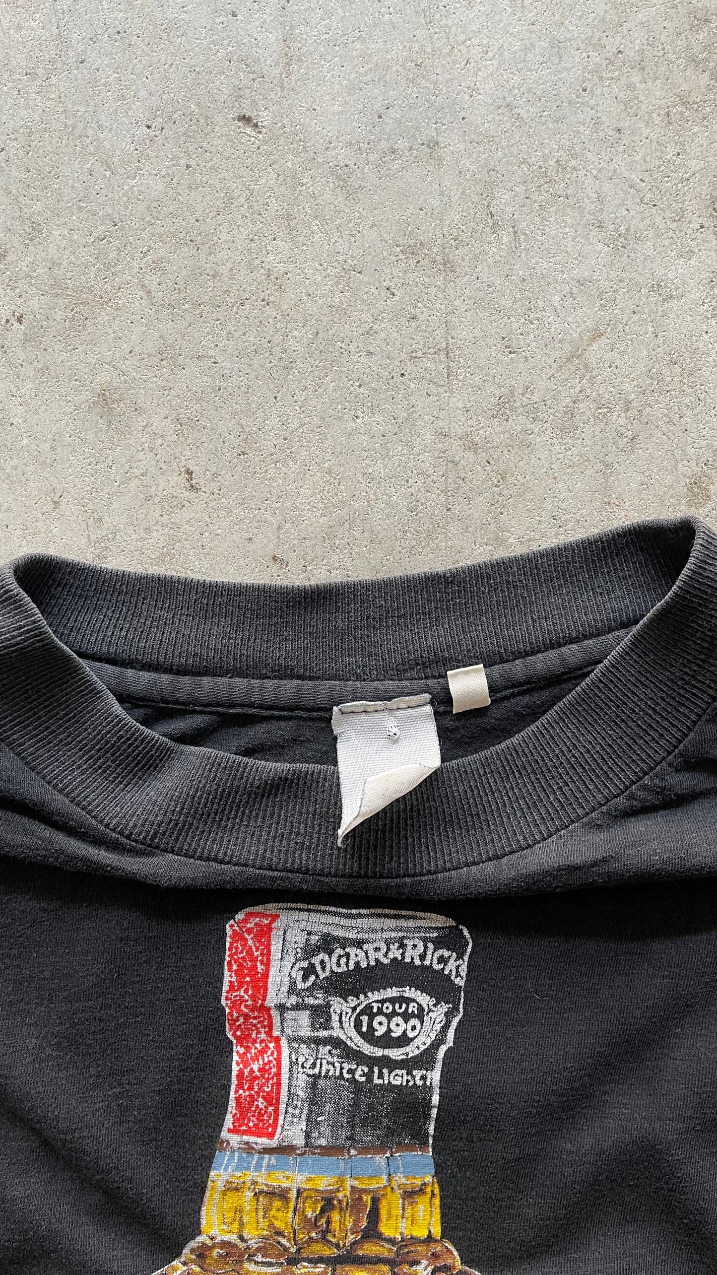 1990S "EDGAR & RICK" WHISKEY TEE - L