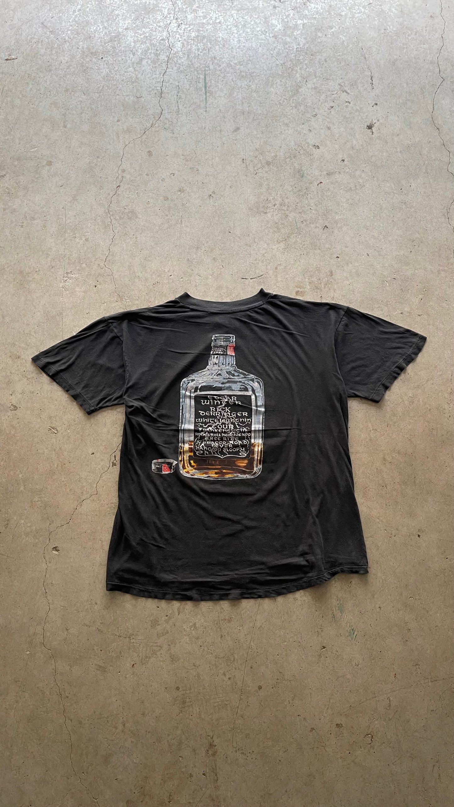 1990S "EDGAR & RICK" WHISKEY TEE - L