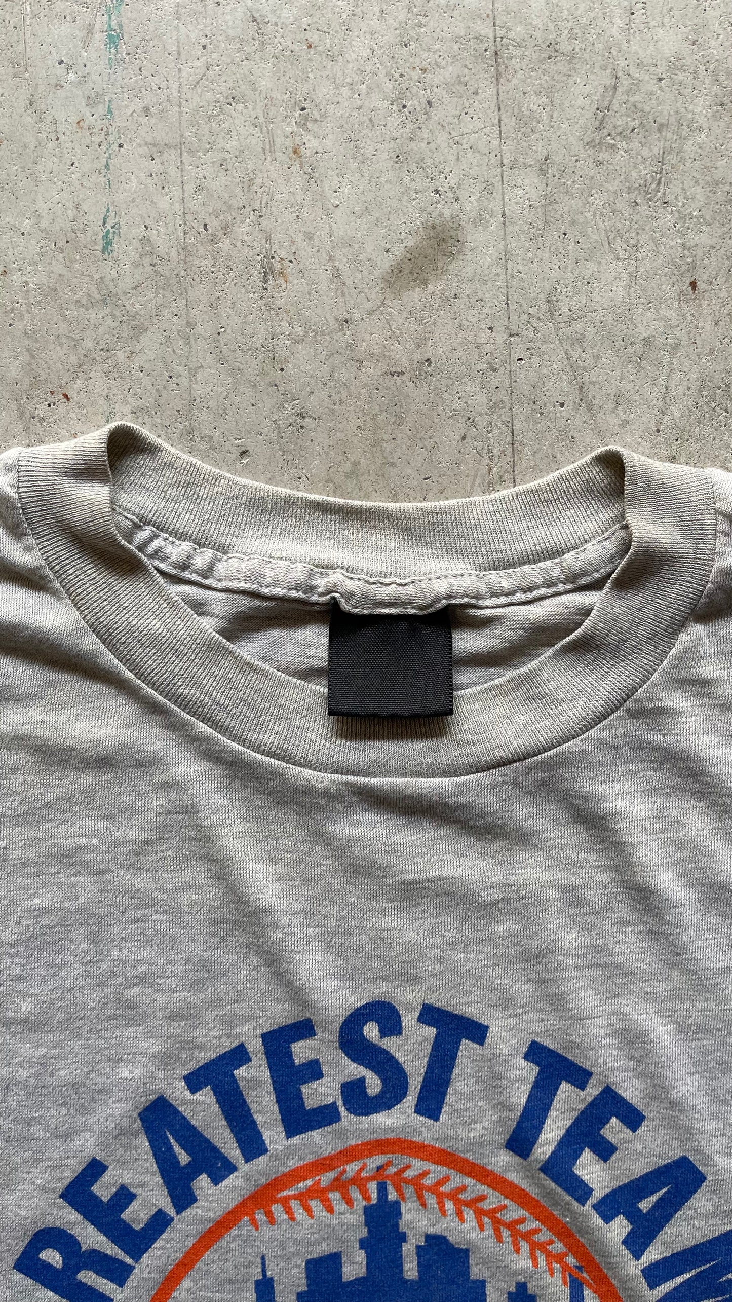 1980S METS GREY TEE - L