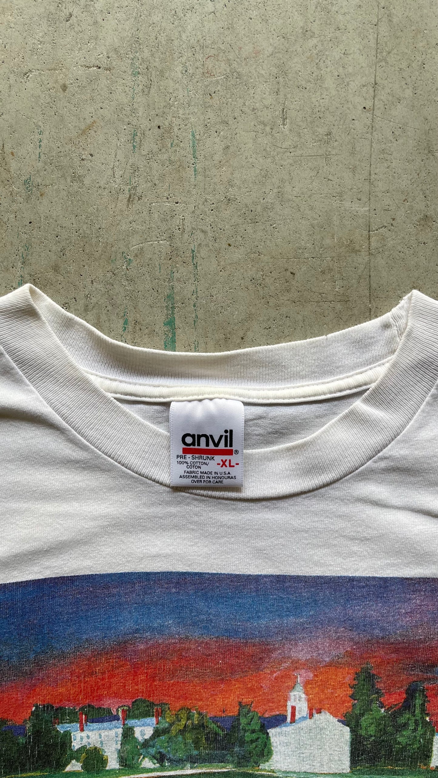 1990S MIDDLEBURY COLLEGE WHITE TEE - XL