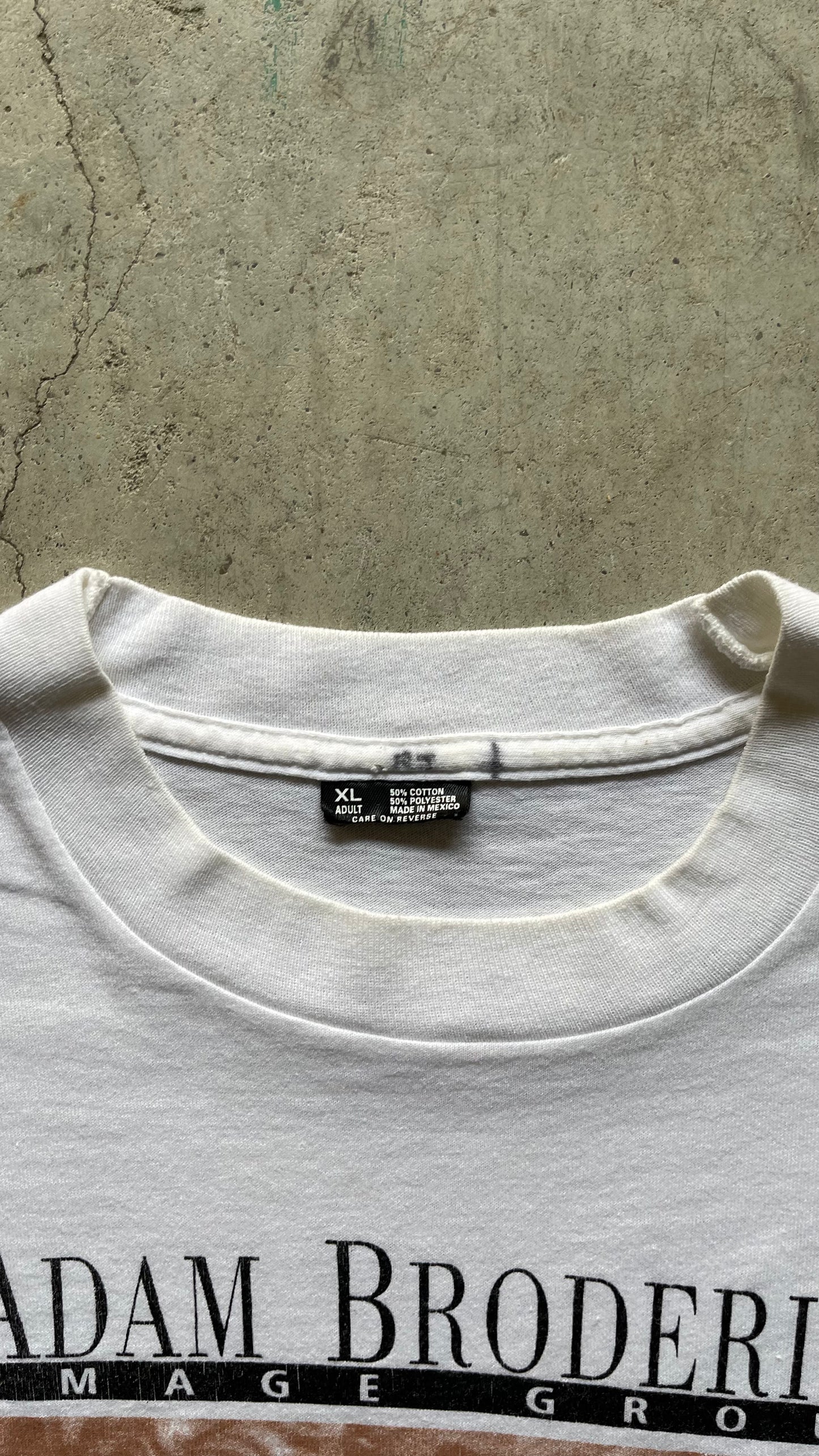 1990S ADAM BRODERICK WHITE TEE - XL
