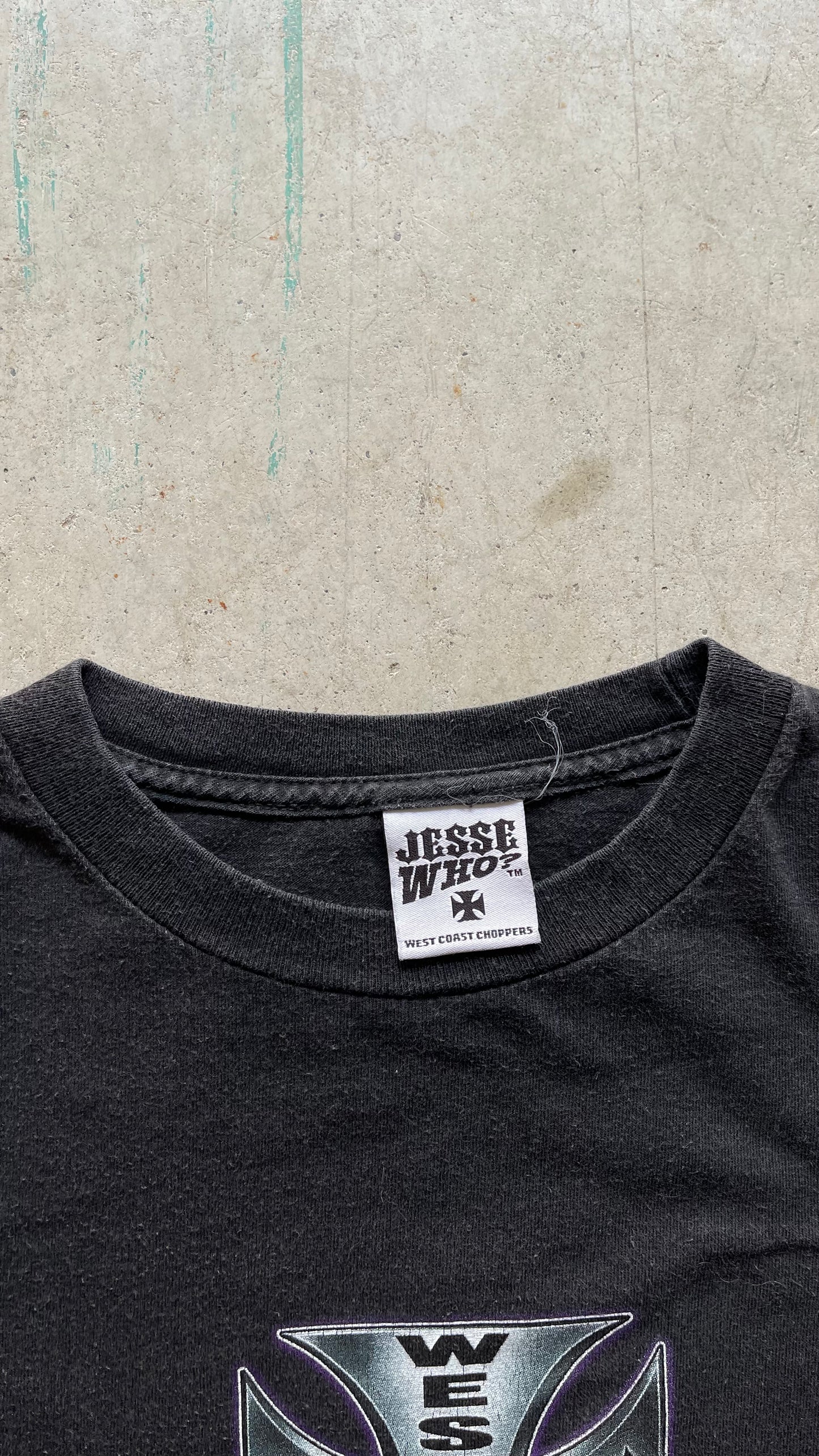 2000S "WEST COAST CHOPPERS" BLACK LONG SLEEVE TEE - L