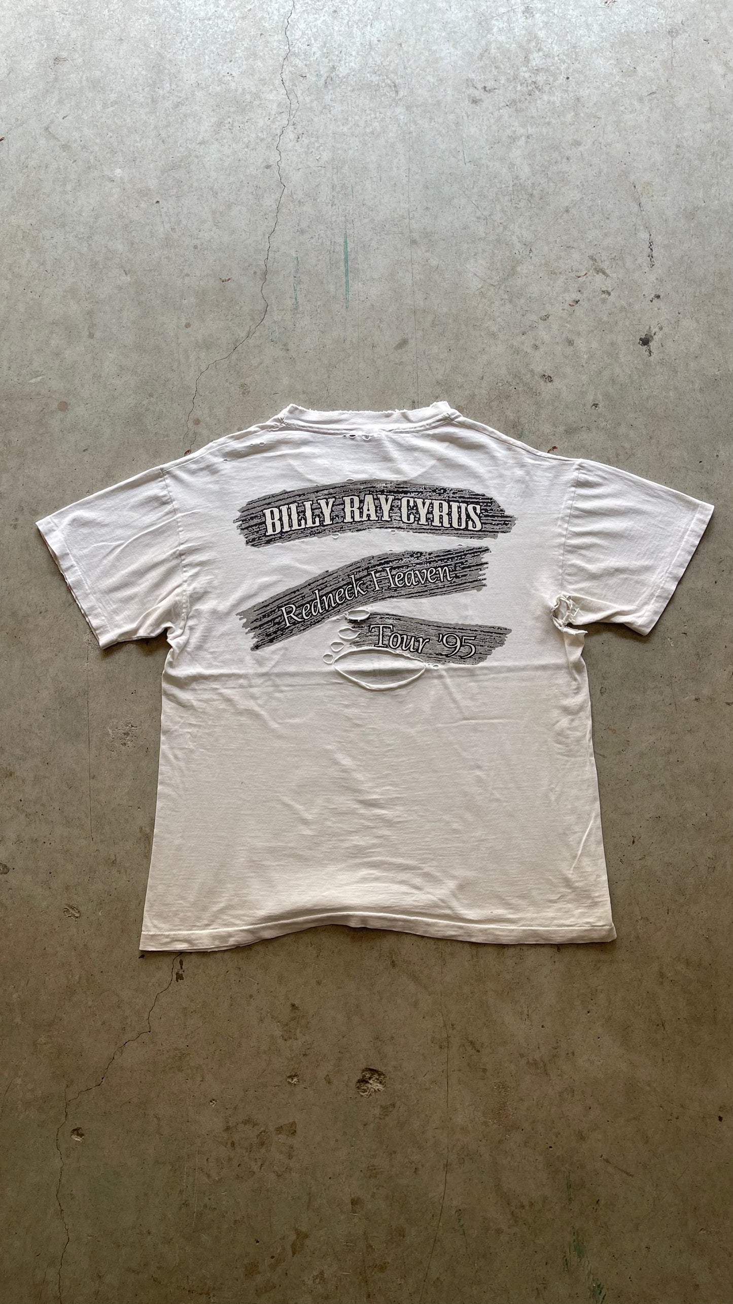 1990S "BILLY RAY CYRUS" WHITE TEE - XL