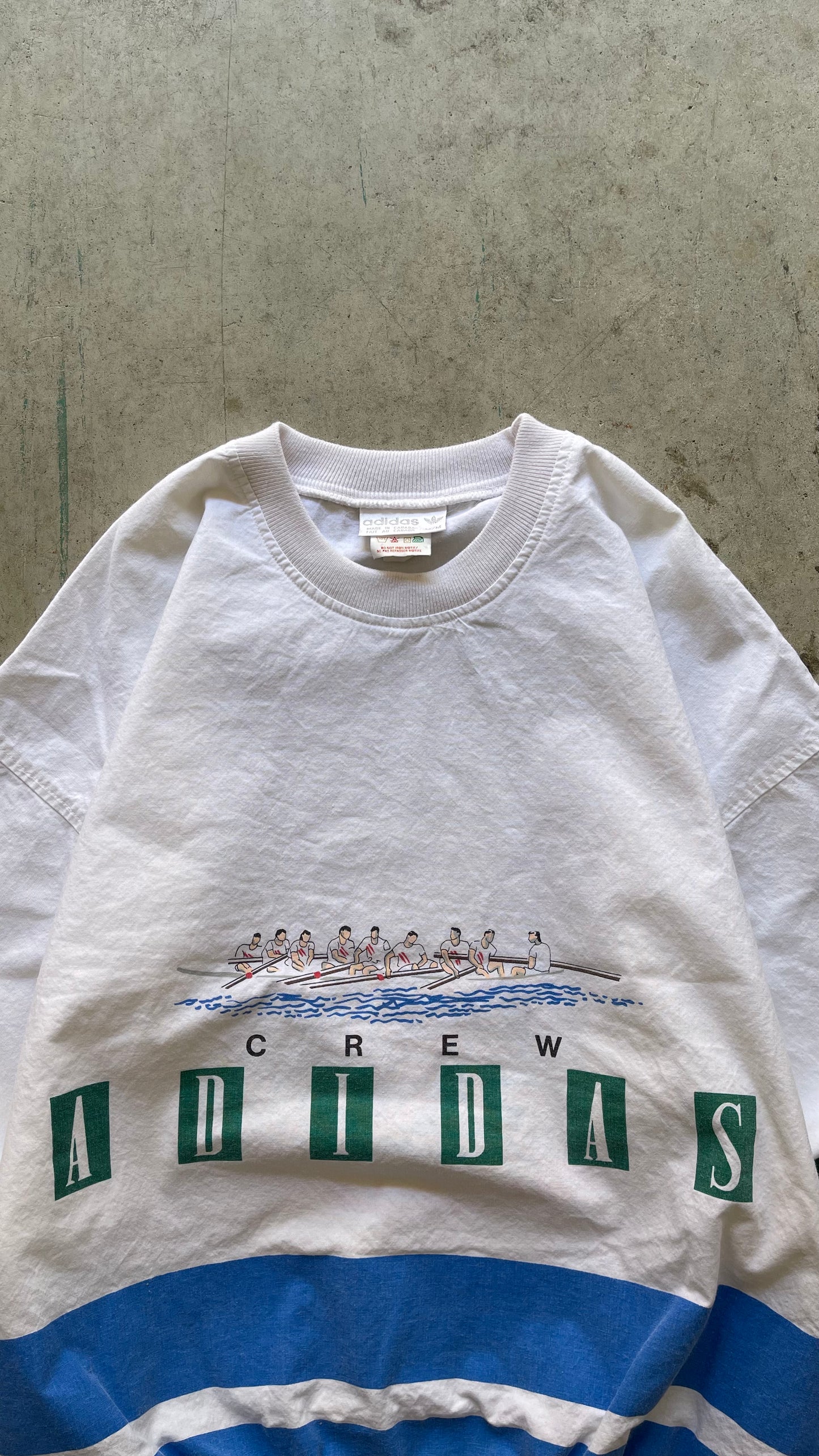 1980S ADIDAS ROWBOAT SWEATHSIRT - L