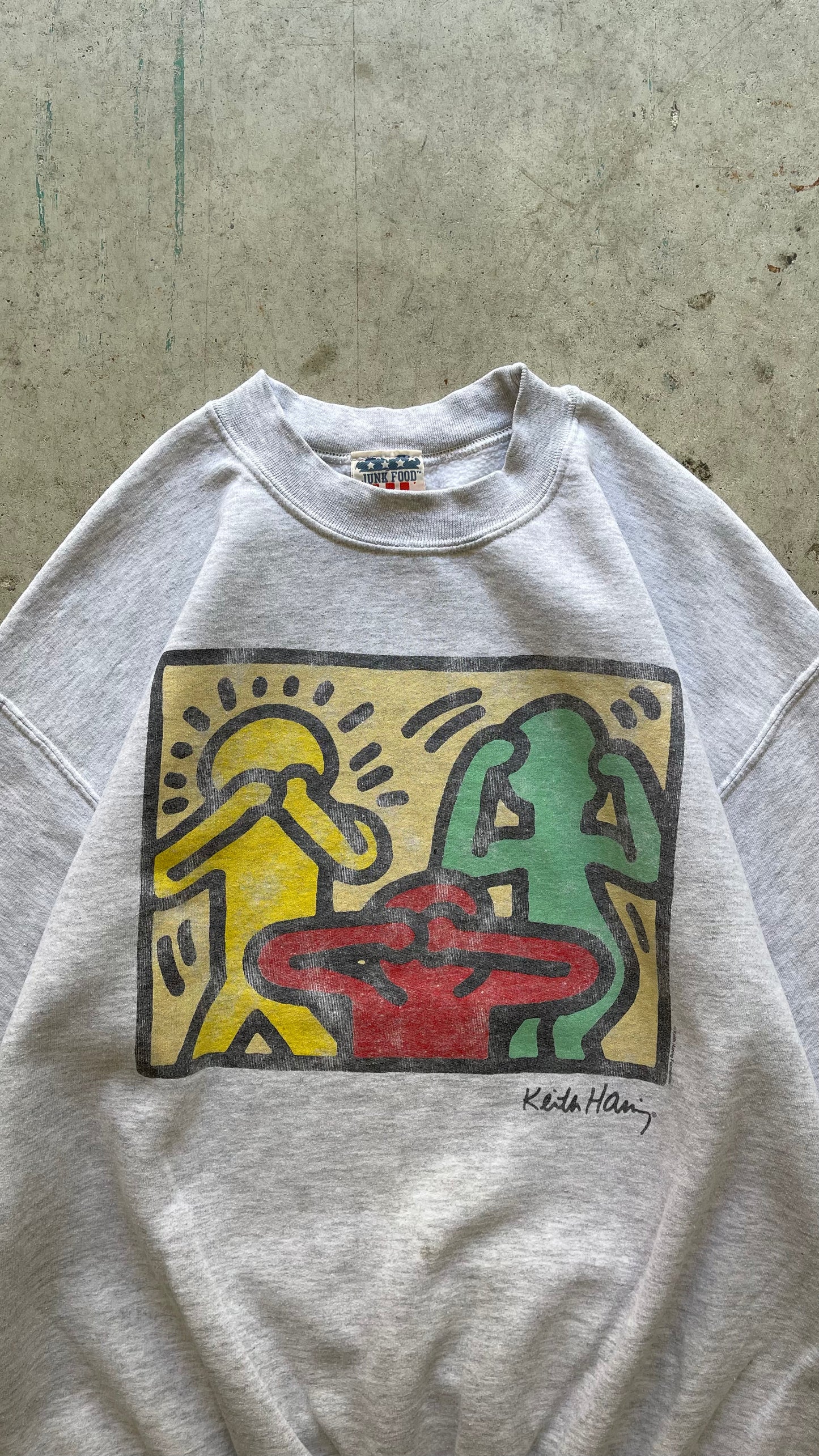 1990S KEITH HARING SWEATSHIRT - L
