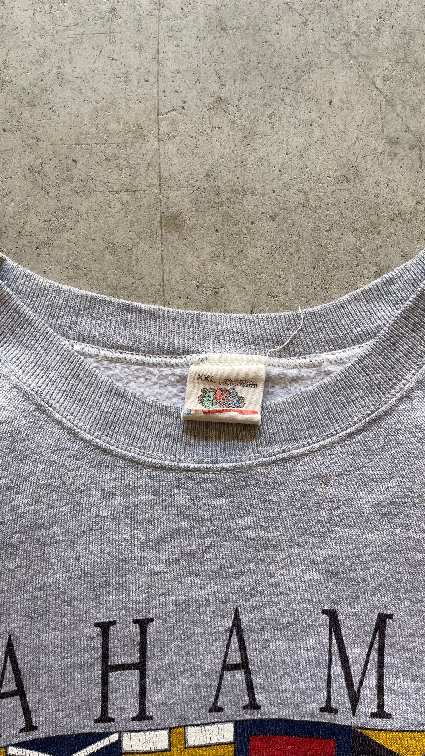 1990S BAHAMAS GREY SWEATSHIRT - XXL