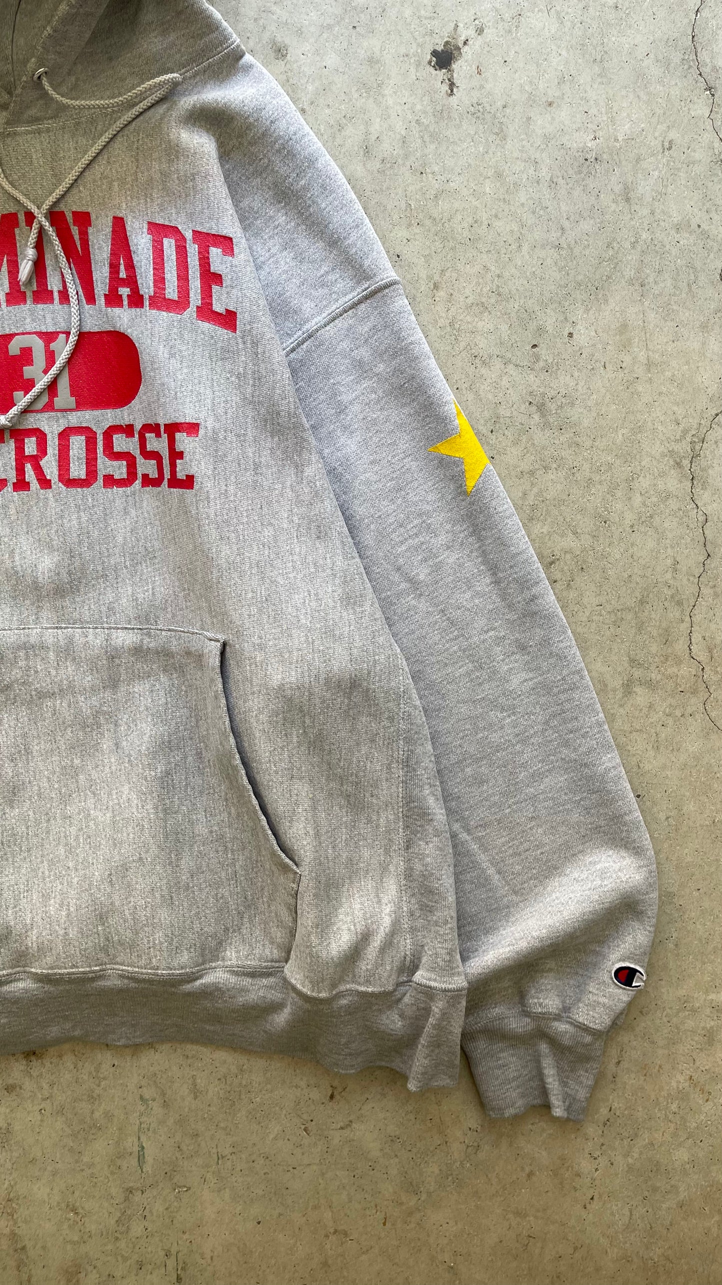 1990S CHAMINADE LACROSSE GREY HOODIE -