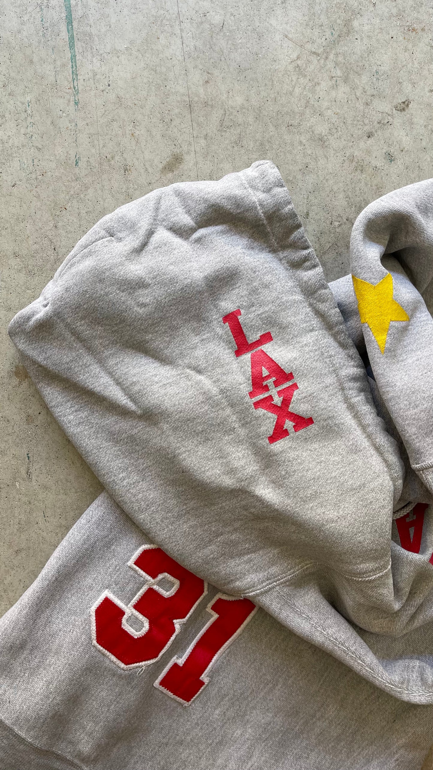 1990S CHAMINADE LACROSSE GREY HOODIE -