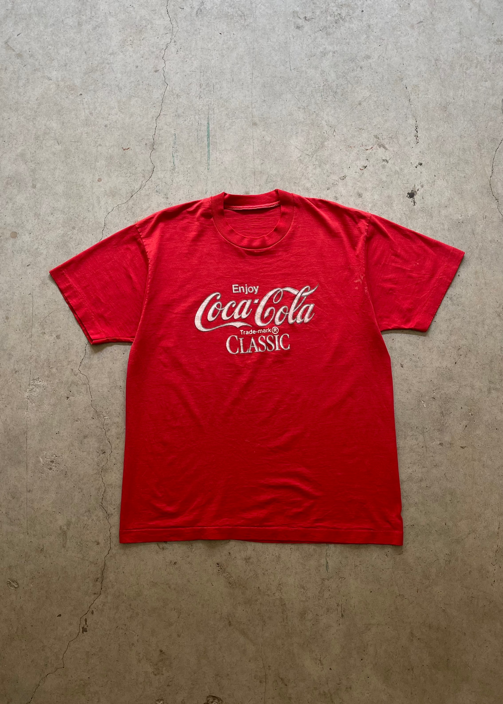 1990S COCA-COLA RED TEE - L
