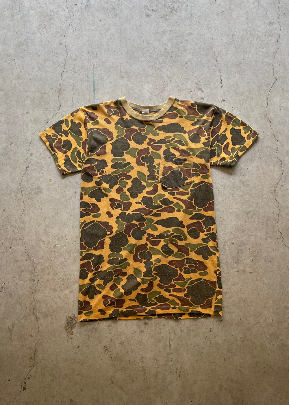 1990S DUCK CAMO POCKET TEE - L