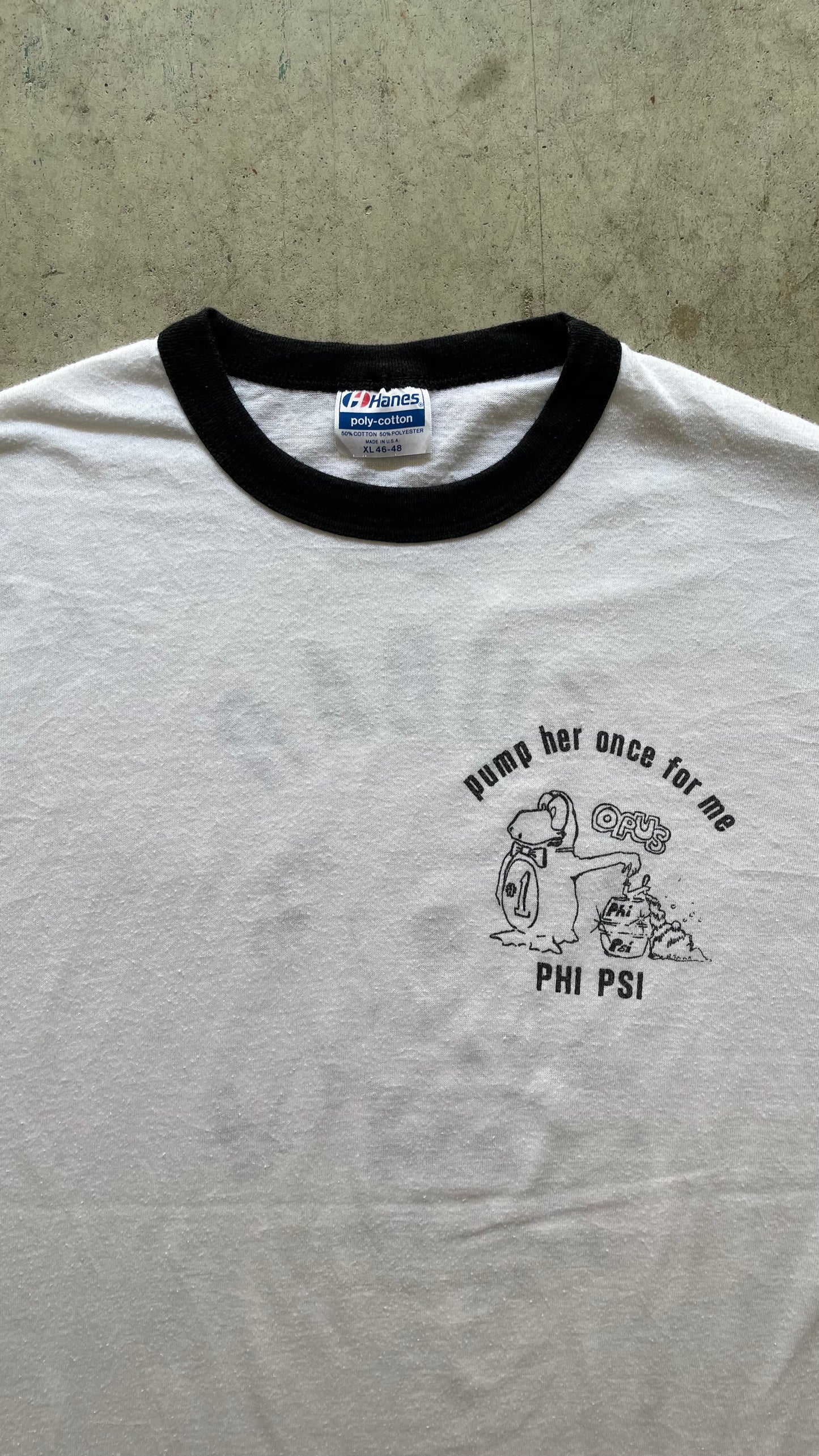 1990S WHITE RINGER TEE - XL