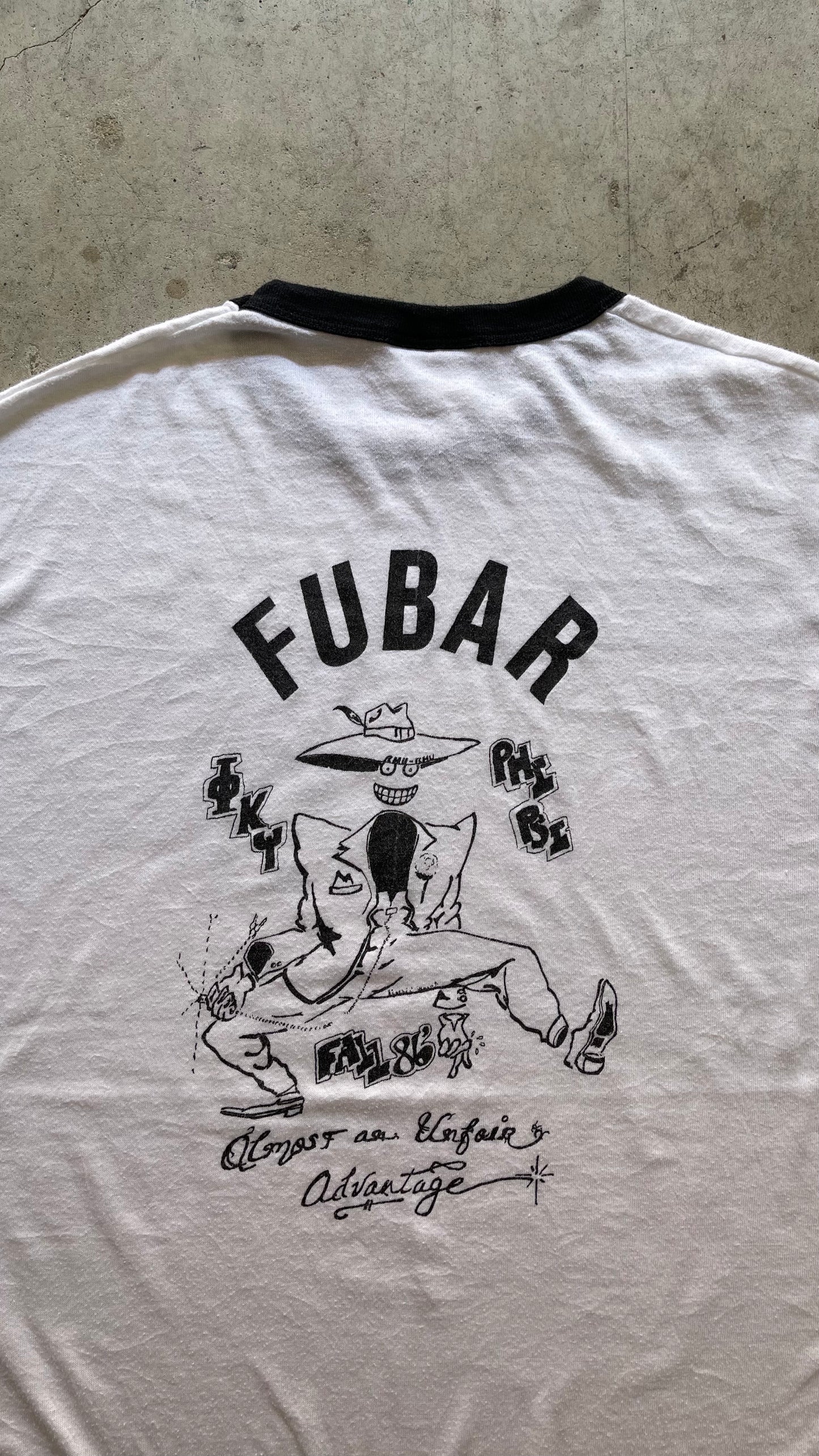 1990S WHITE RINGER TEE - XL