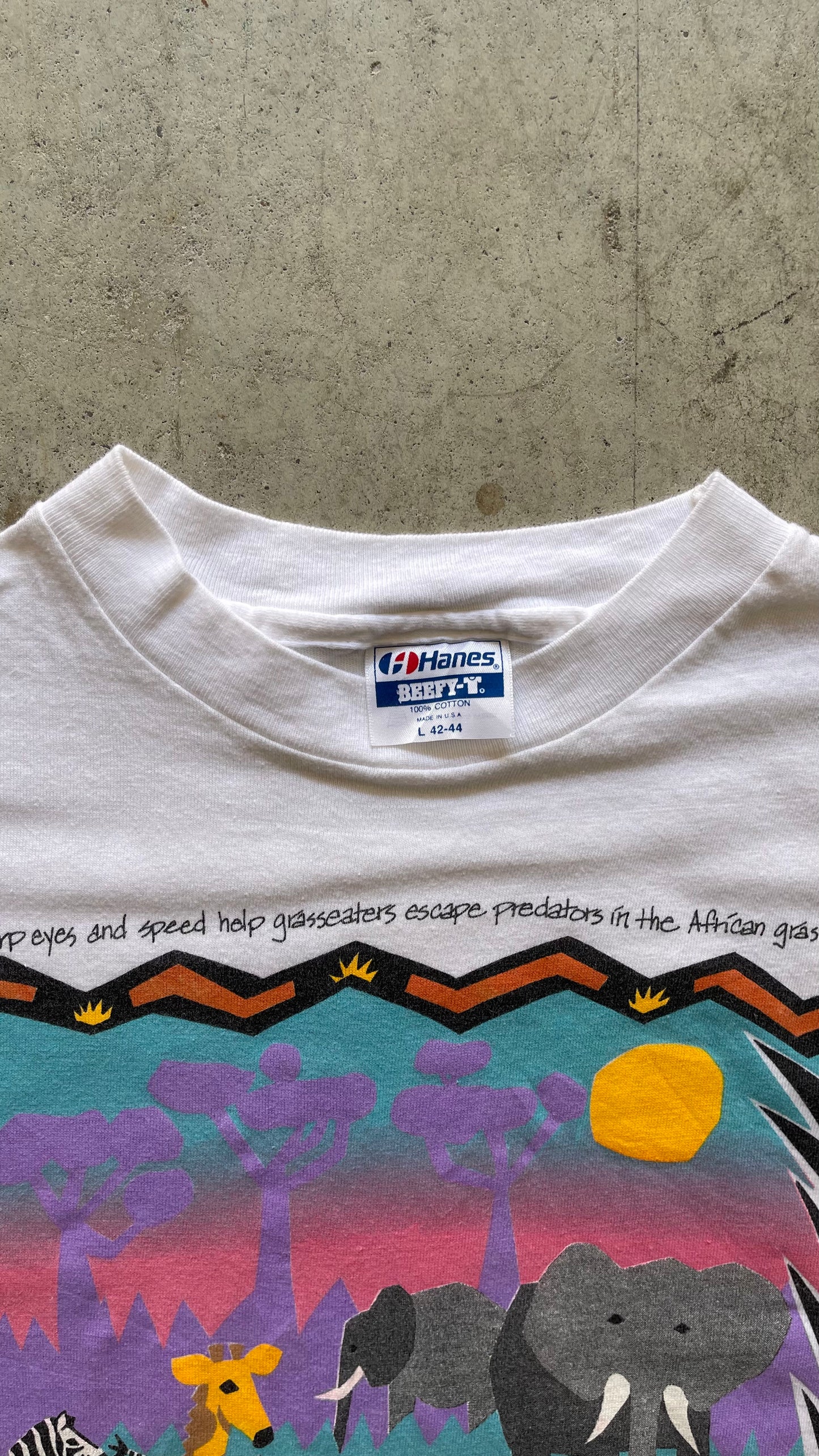 1990S SAN DIEGO ZOO WHITE TEE - L