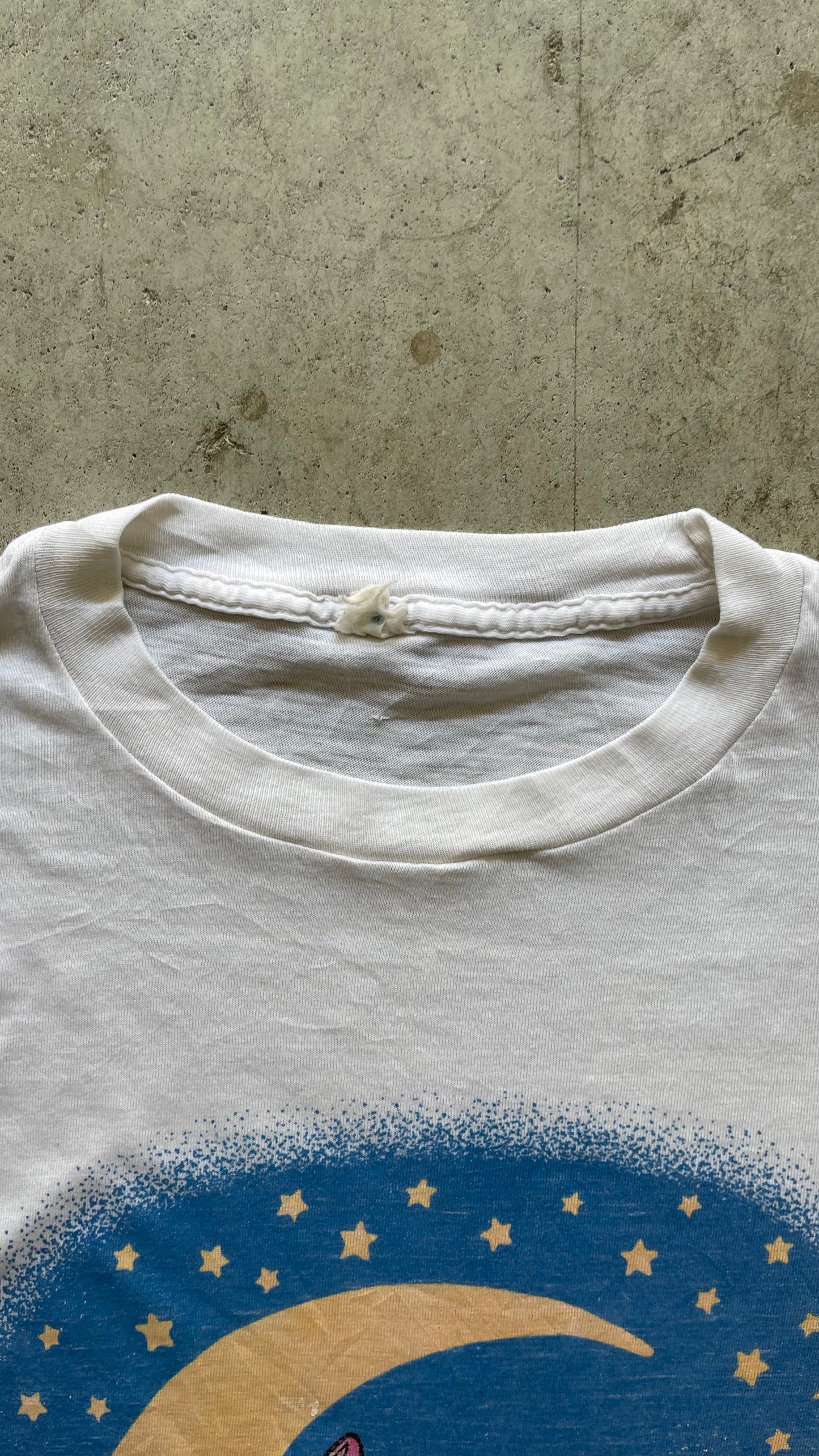 1980S MICKEY & MINNIE MOUSE WHITE TEE - M