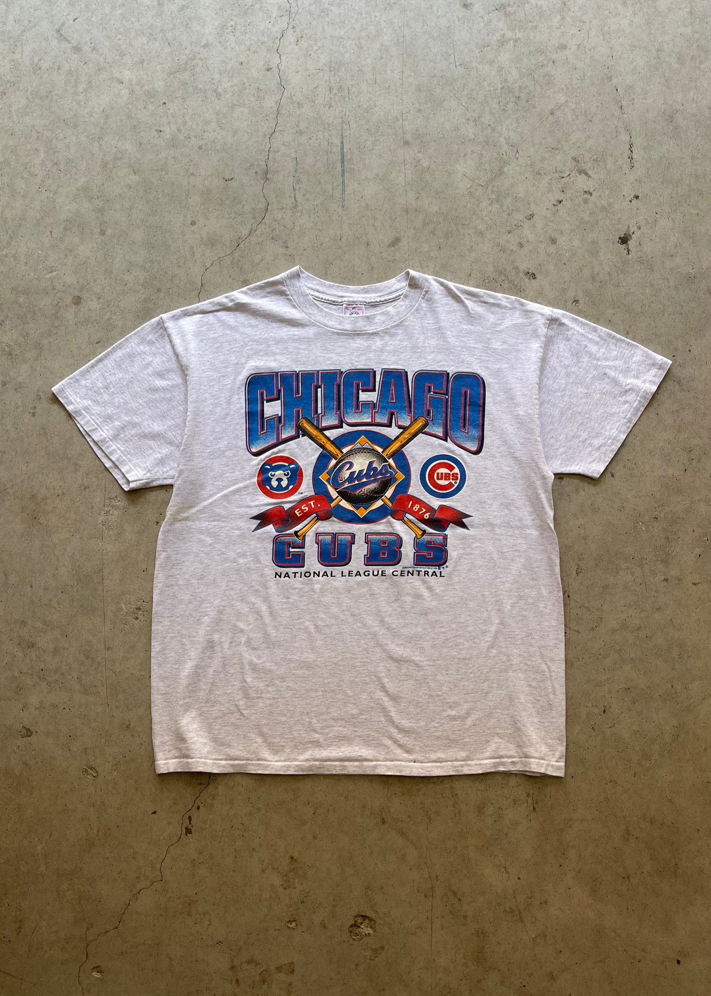 1990S CHICAGO CUBS GREY TEE  - XL