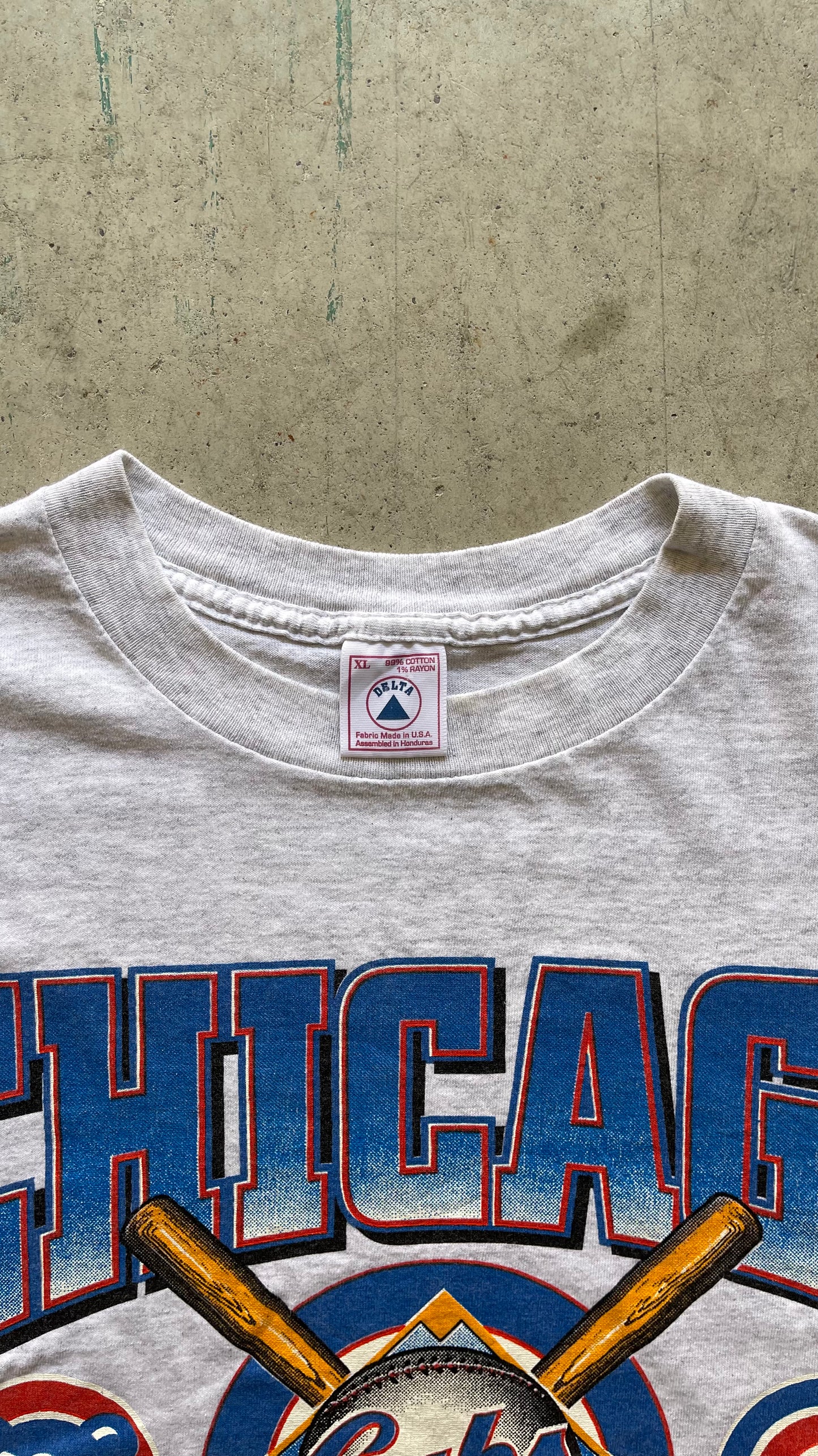 1990S CHICAGO CUBS GREY TEE  - XL